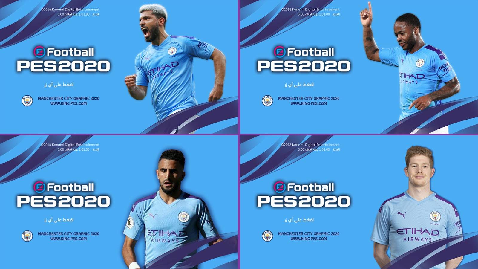 PES 2020 Manchester City Graphics For PES 2017 By KING PES
