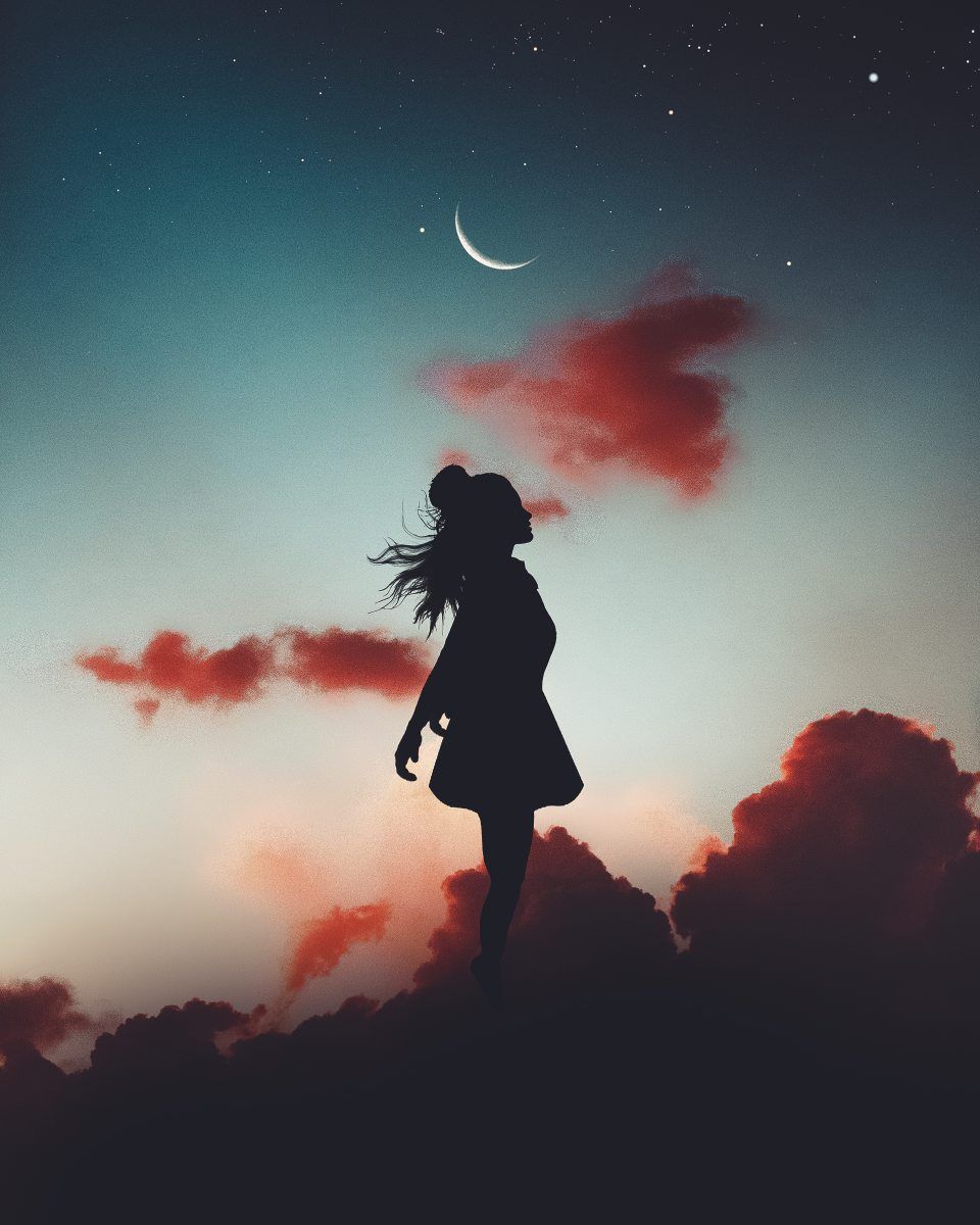 The New Moon is Almost Here!. Silhouette photography, Aesthetic
