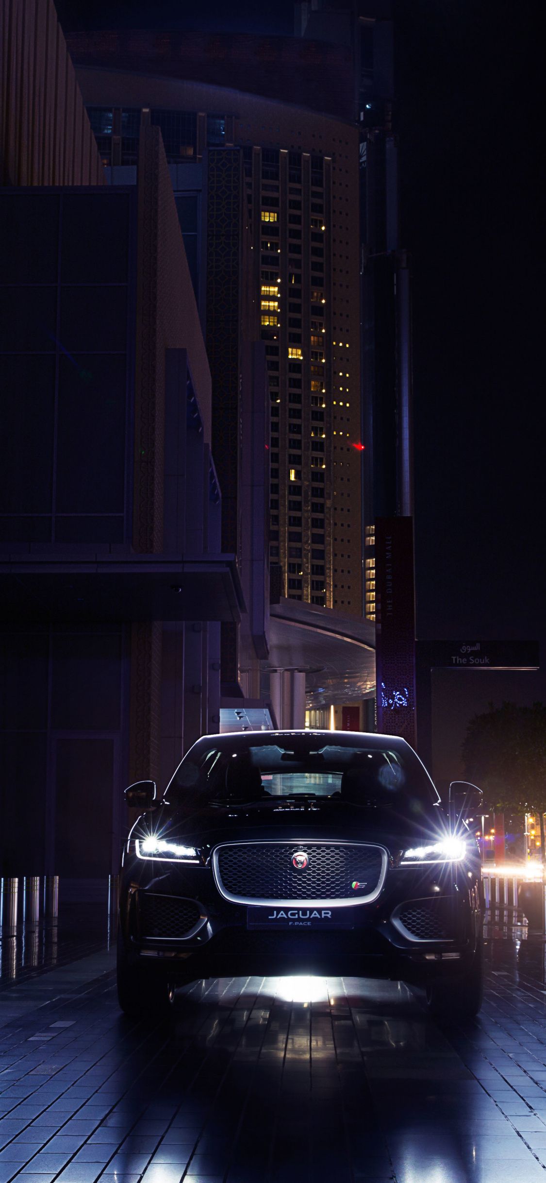 Download 1125x2436 Wallpaper Luxury Sedan, Dark, Jaguar F Pace