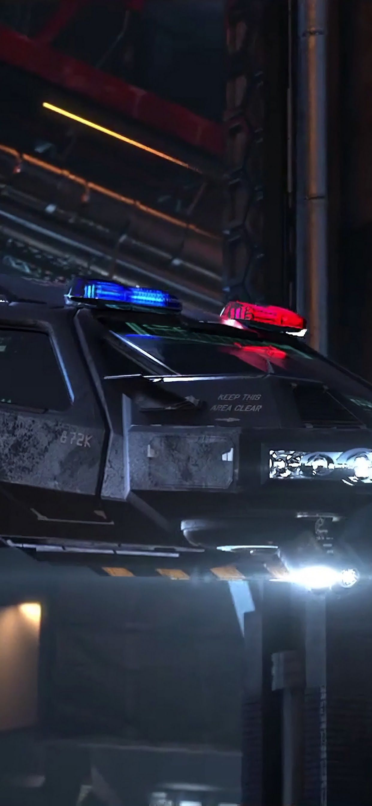 Cyberpunk 2077 Police Car 4K Wallpaper