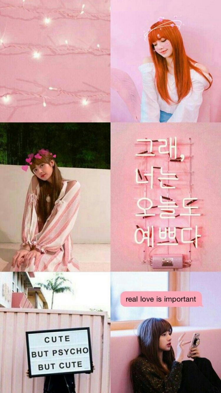 Free download pink aesthetic wallpaper lisa of blackpink my kpop