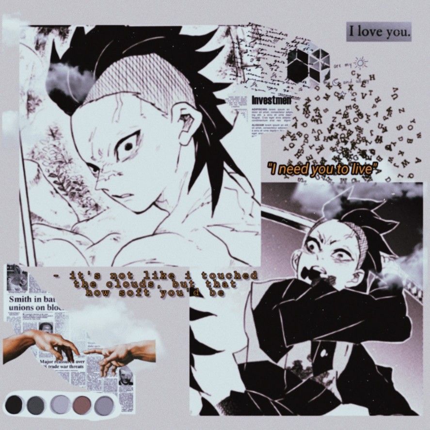 Genya Shinazugawa demon slayer kimetsu no yaiba edit black brown