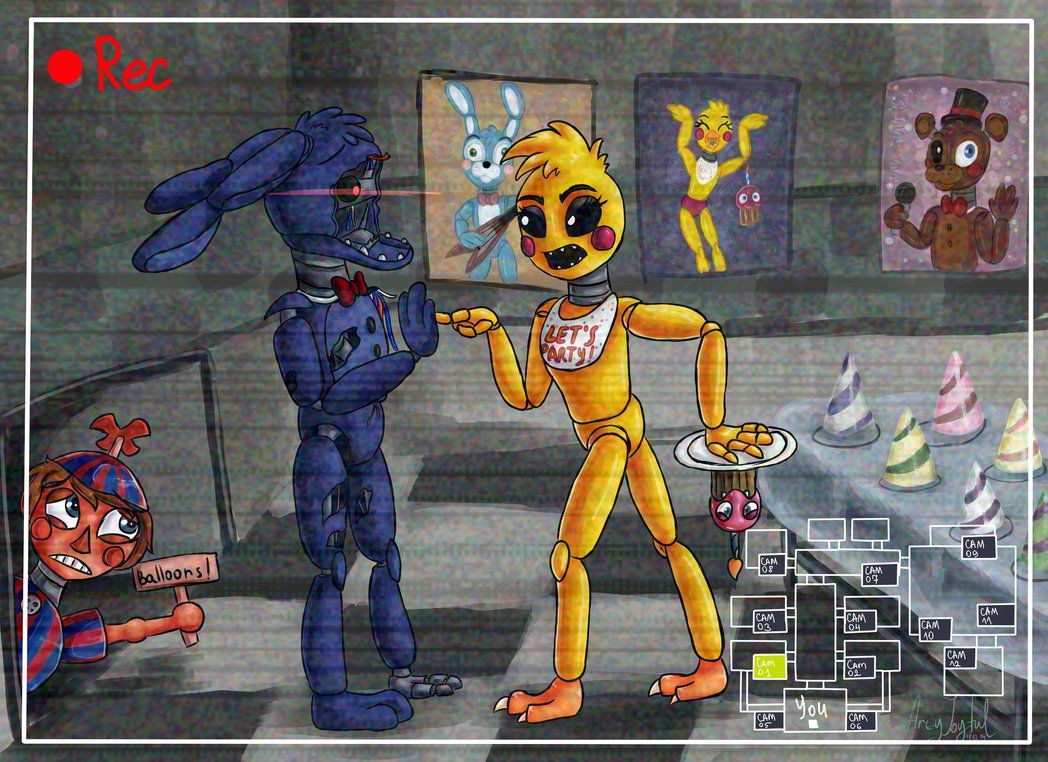 Free download Bonnie and Toy Chica by ArtyJoyful 1048x762 for.