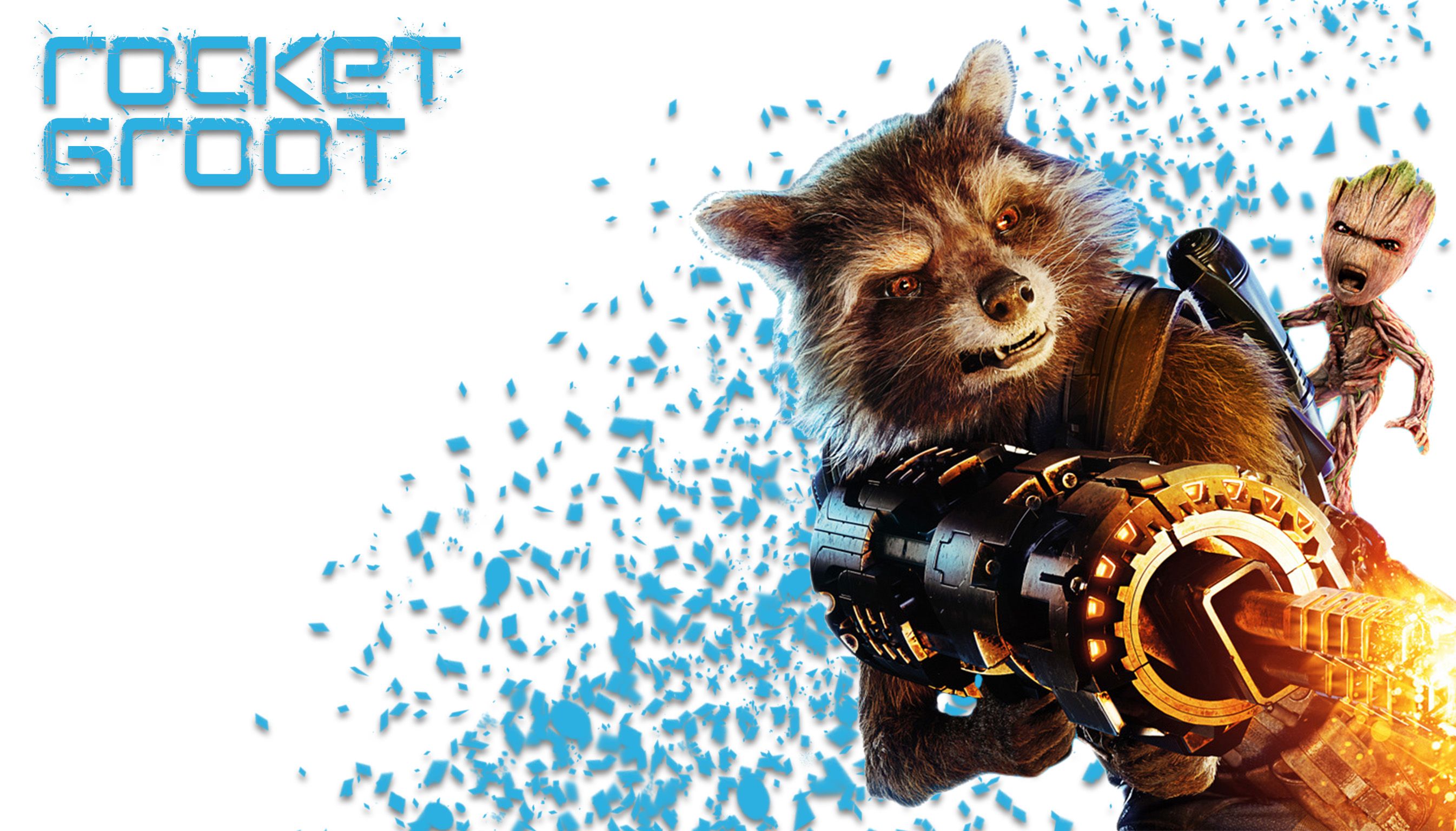 Rocket And Groot HD Wallpaper