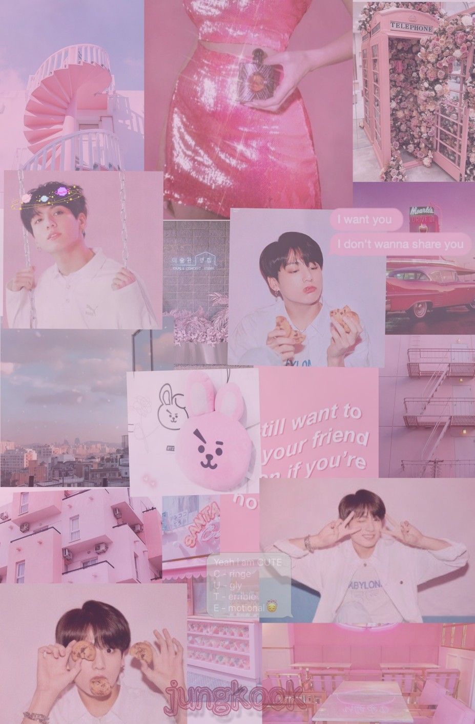 jungkook #aesthetic #army #love #cute #bts #pink #pinkaesthetic. Bts wallpaper, Bts laptop wallpaper, Bts jungkook
