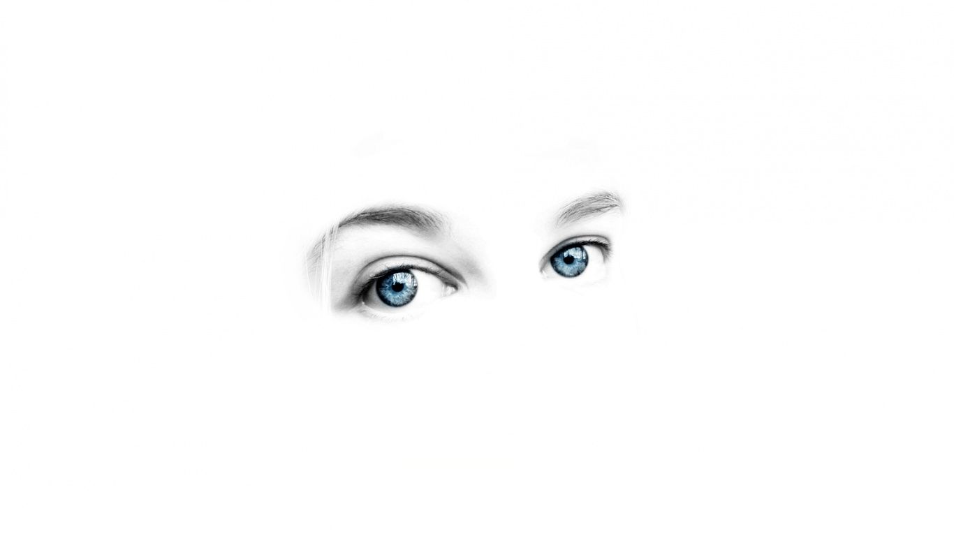 Blue eyes. Eyes wallpaper, White background wallpaper, White