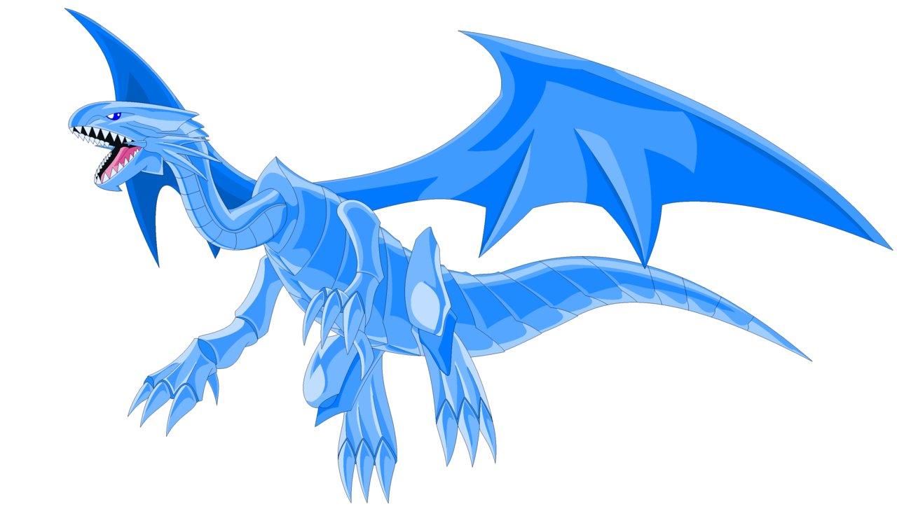 blue eyes white dragon render