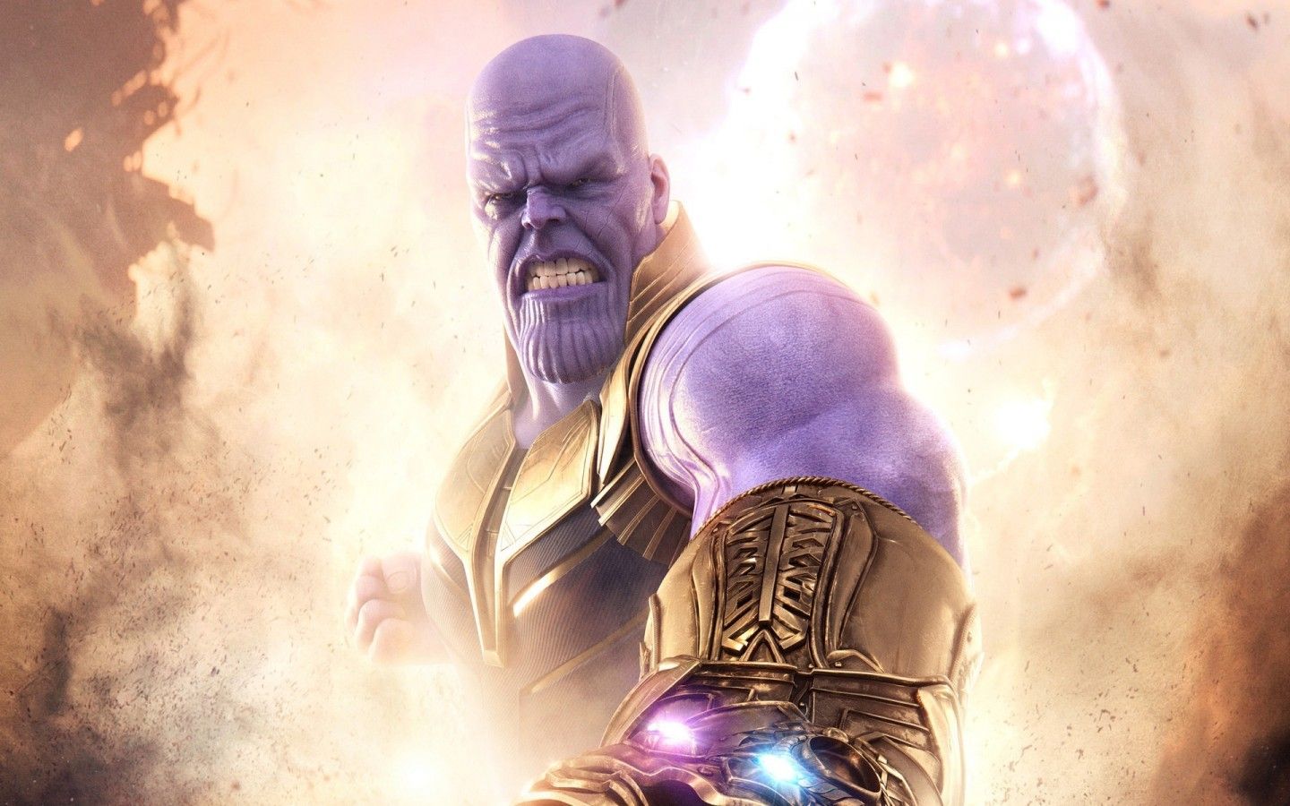 Download 1440x900 Avengers: Infinity War, Thanos Wallpaper