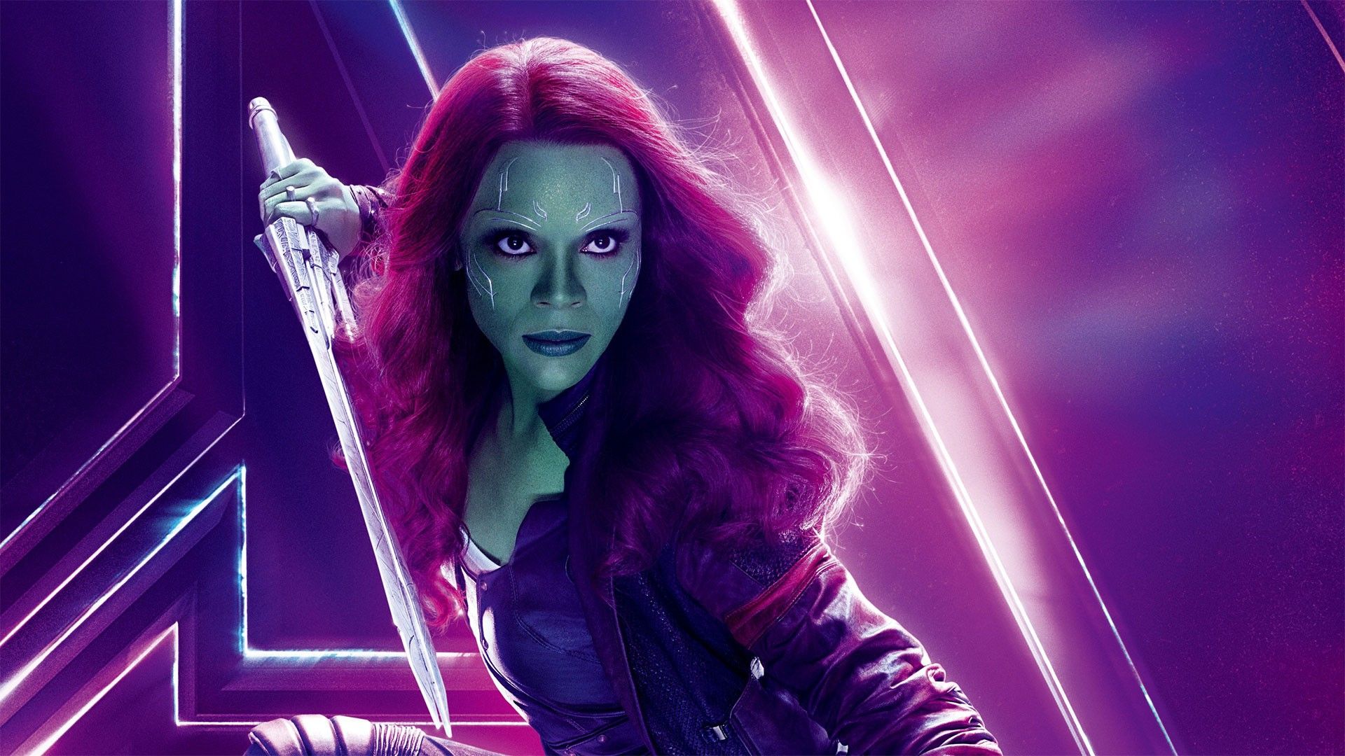 Zoe Saldana Gamora Avengers Endgame Wallpaper HD With