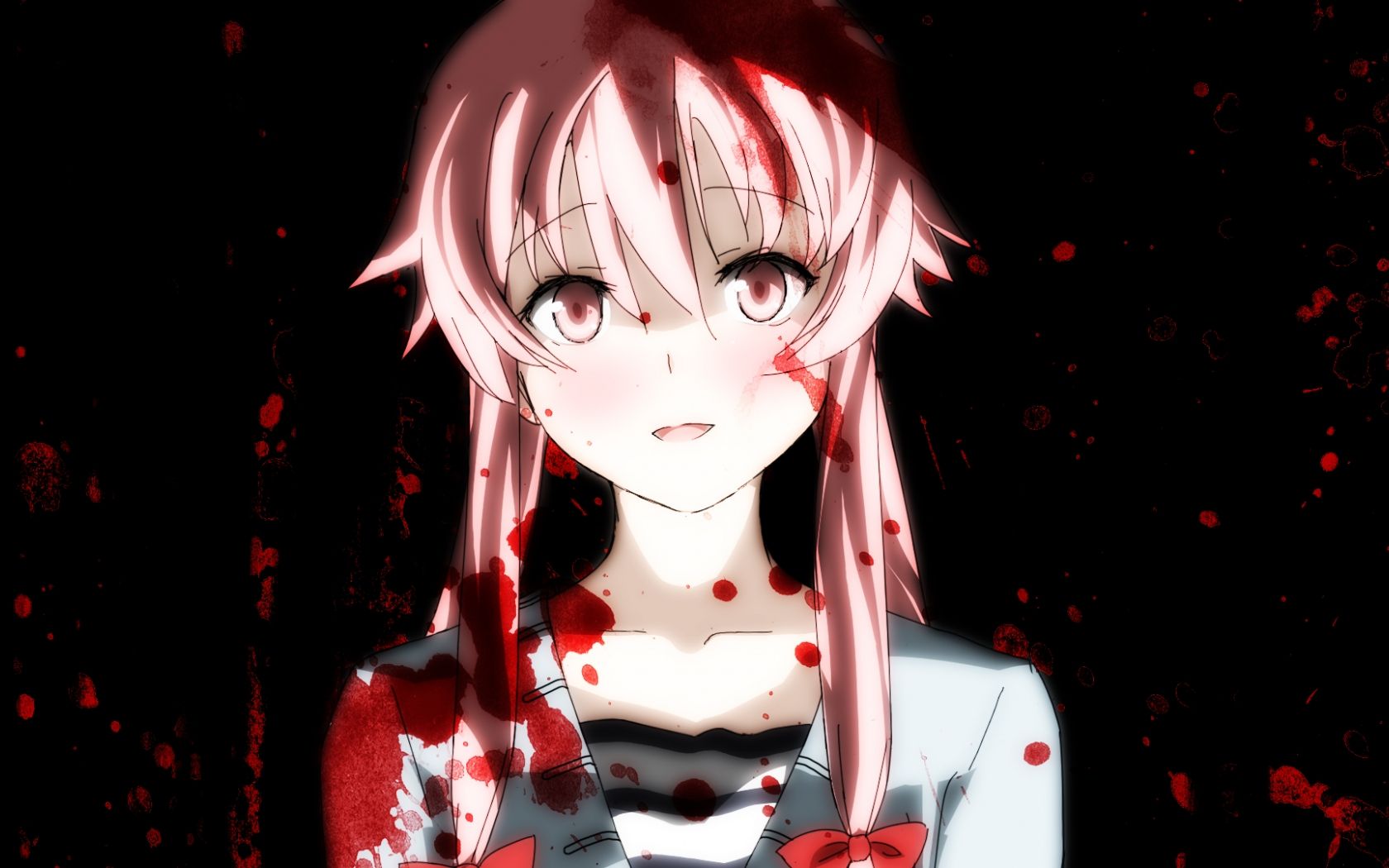 Free download Creepy Bloody Anime Girl Wallpaper HD background
