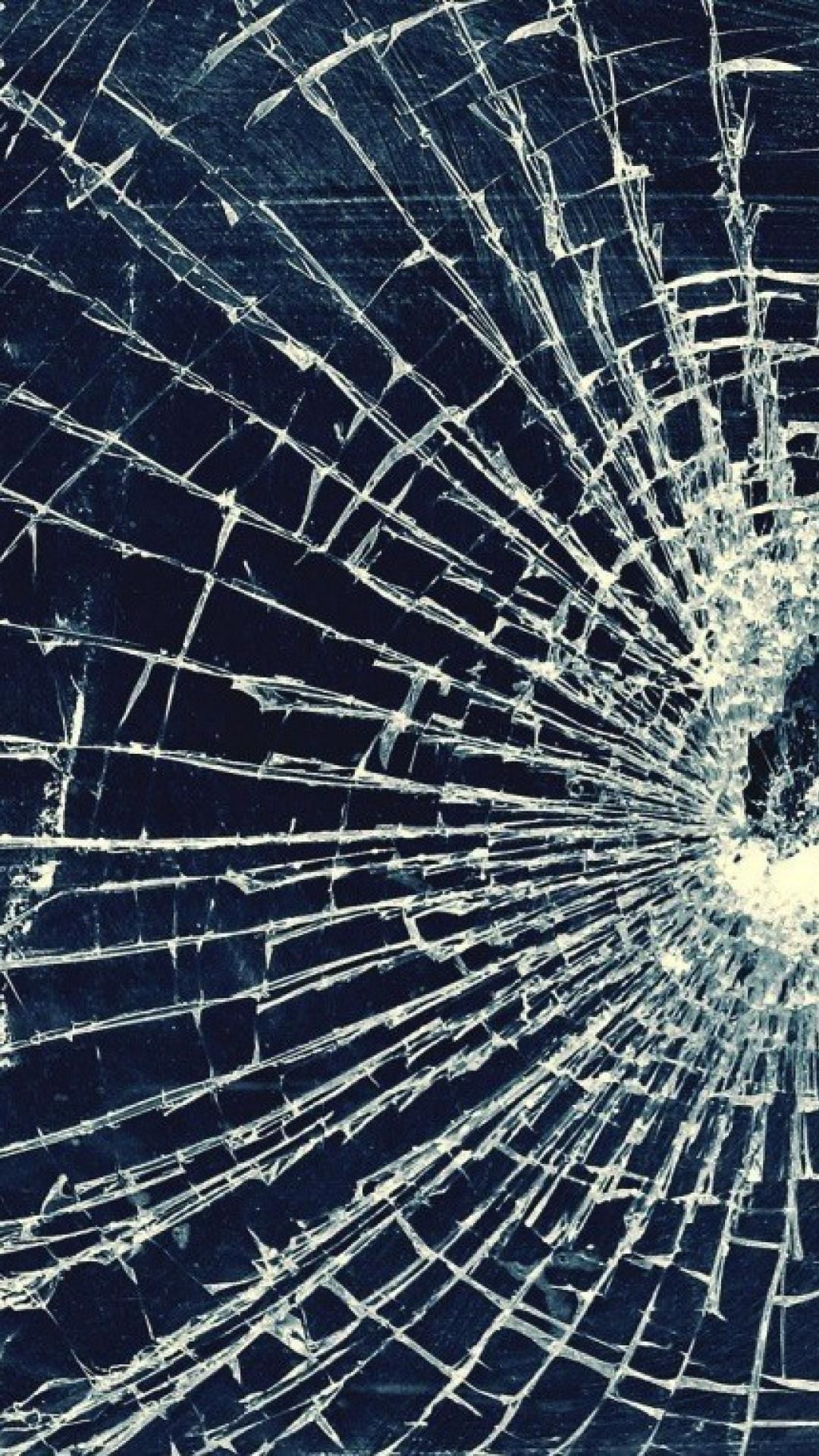 Realistic Cracked Screen Background Picture. Broken