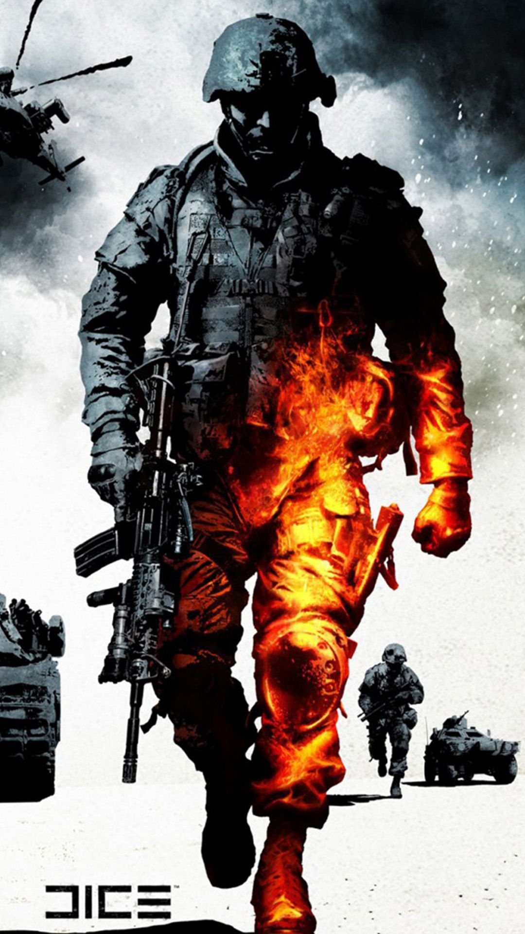 Military Burning Soldier iPhone 8 Wallpaper. Army wallpaper