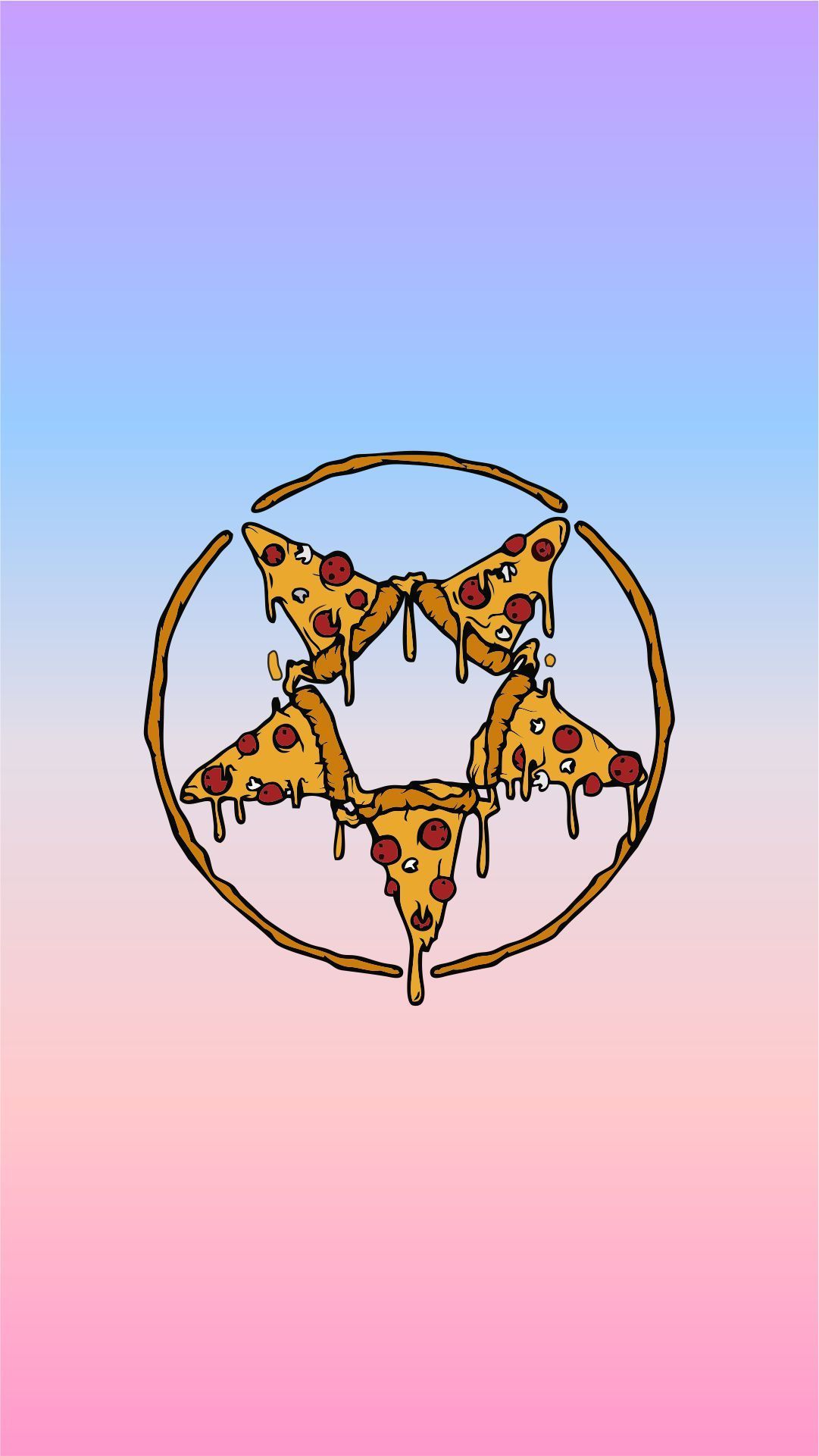 Pizza Pentagram Wallpaper Wallpaper iPhone