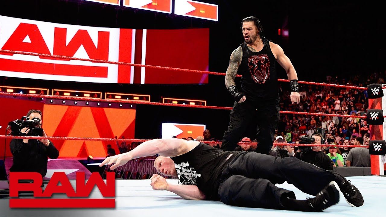 Roman Reigns unleashes on Brock Lesnar before WrestleMania: Raw
