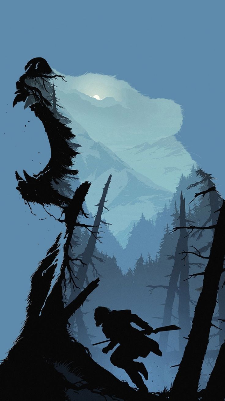 breathtaking wallpaper Silhouette, movie, poster, The Revenant