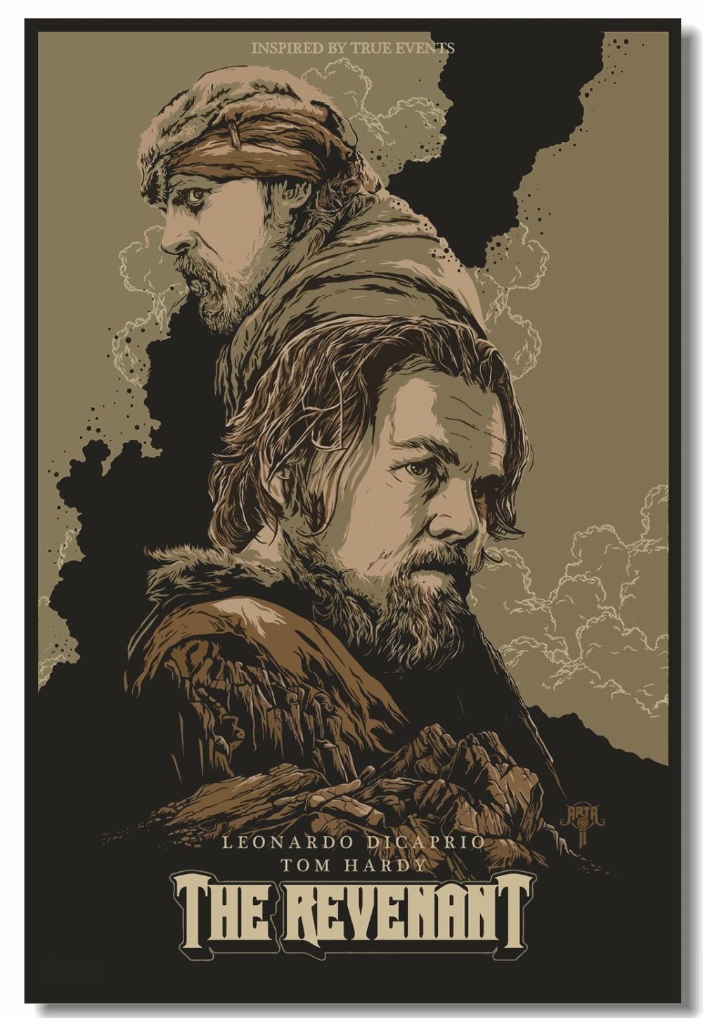 Custom Canvas Wall Mural The Revenant Poster Leonardo DiCaprio Tom