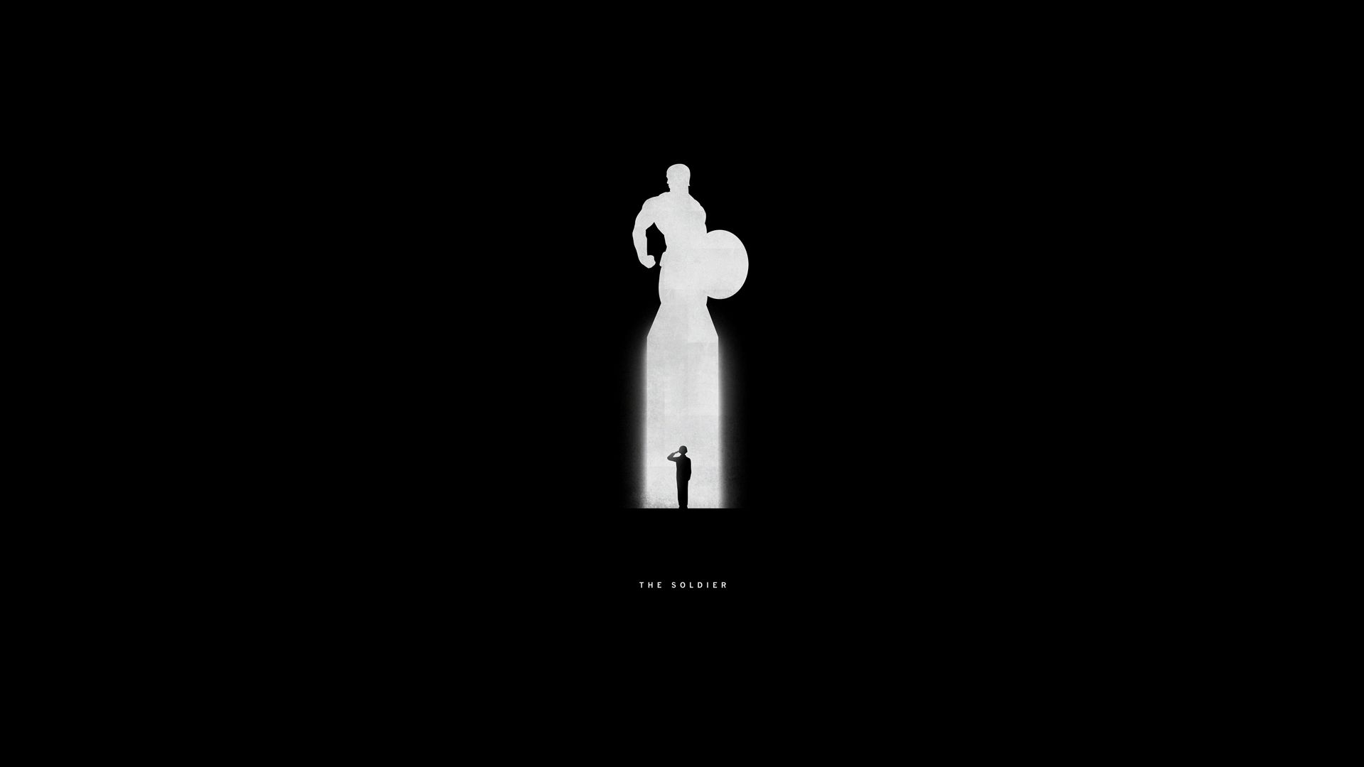 Minimalist wallpaper of superhero movies
