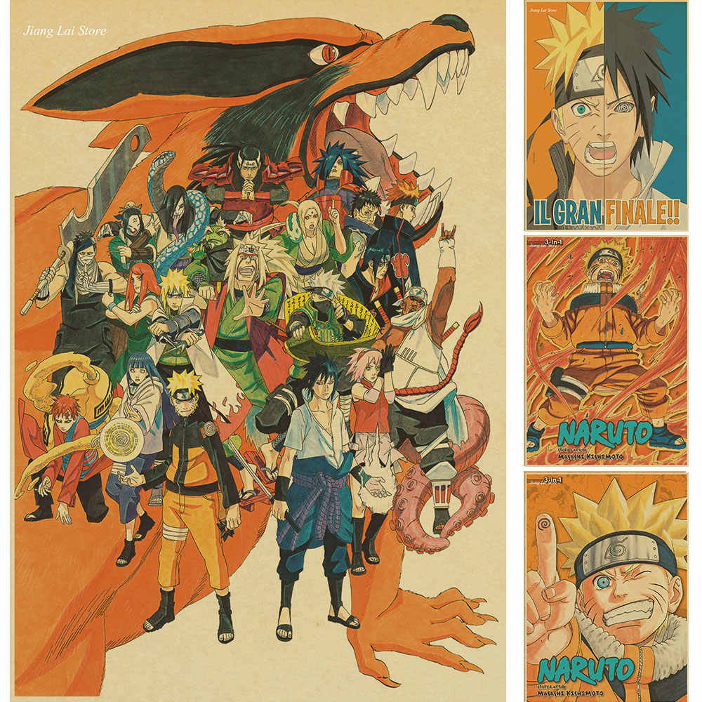 Vintage Retro anime poster anime Posters Uzumaki Naruto Poster