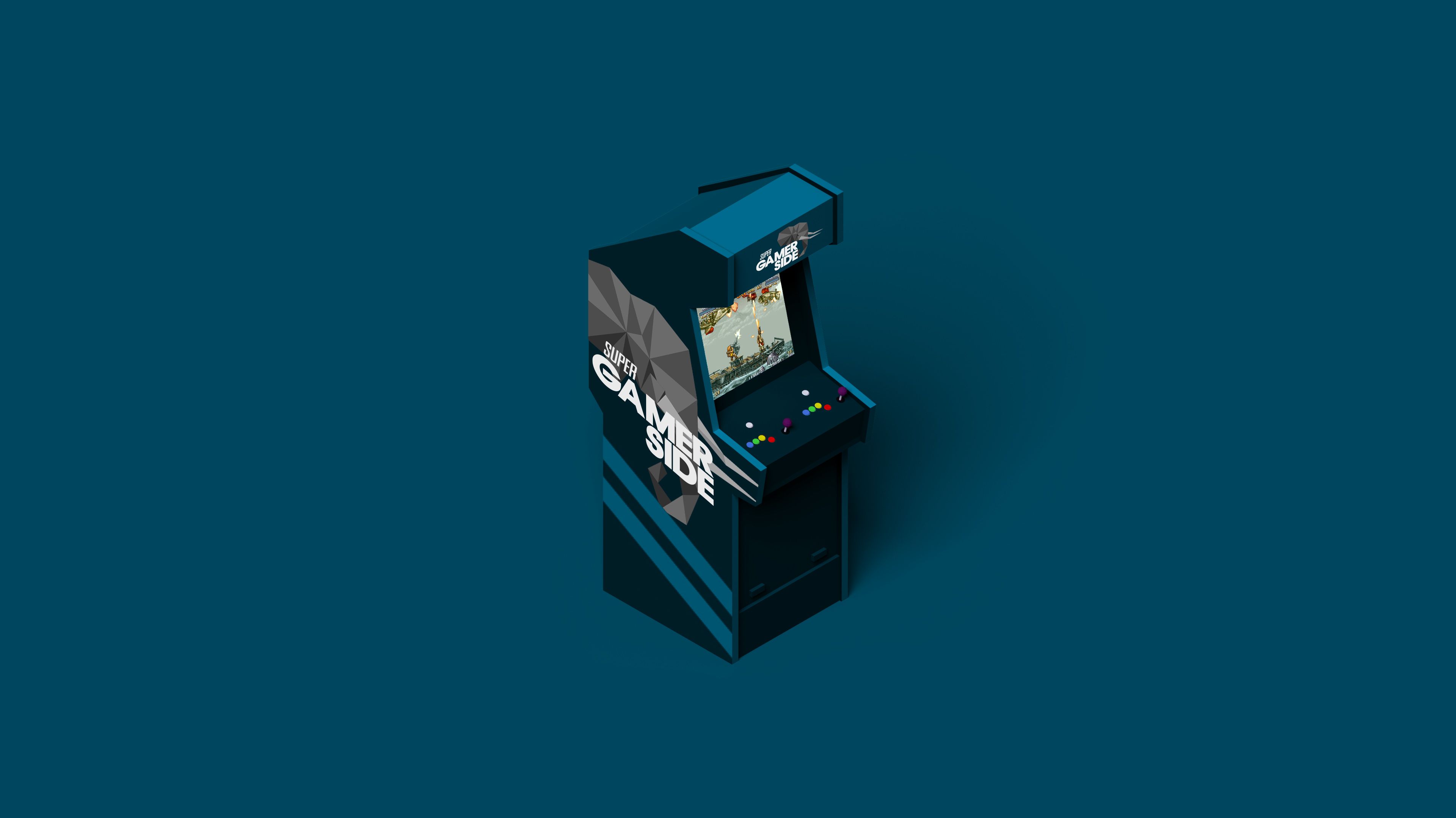 Gamerside Arcade Gaming Minimalist 4k, HD Games, 4k Wallpaper