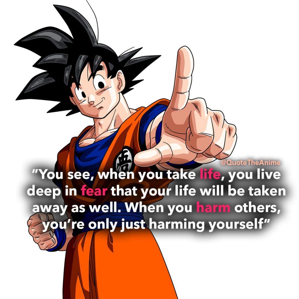Powerful Goku Quotes that HYPE you UP! (HQ Image)