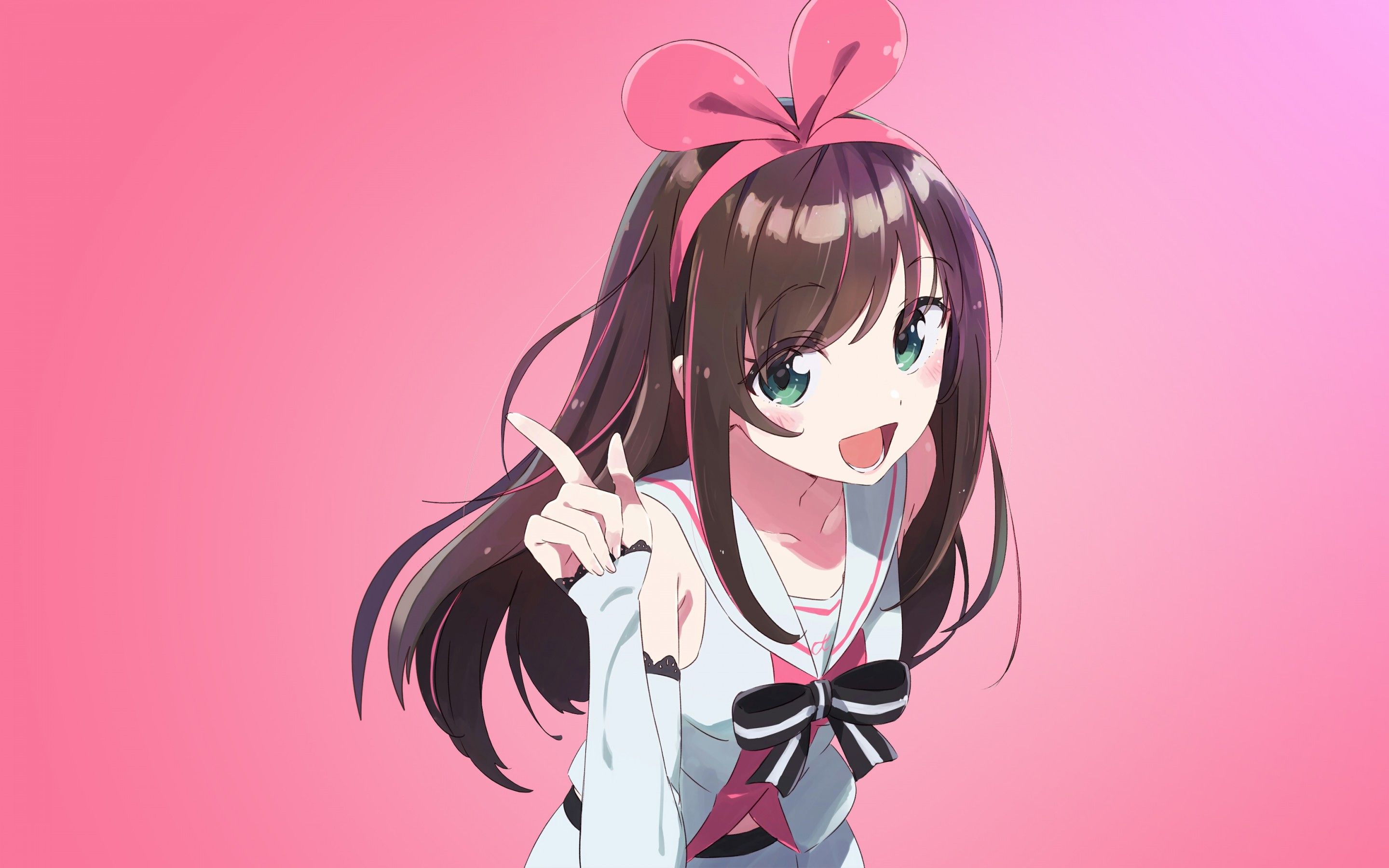 Anime Girl Pink HD Wallpaper
