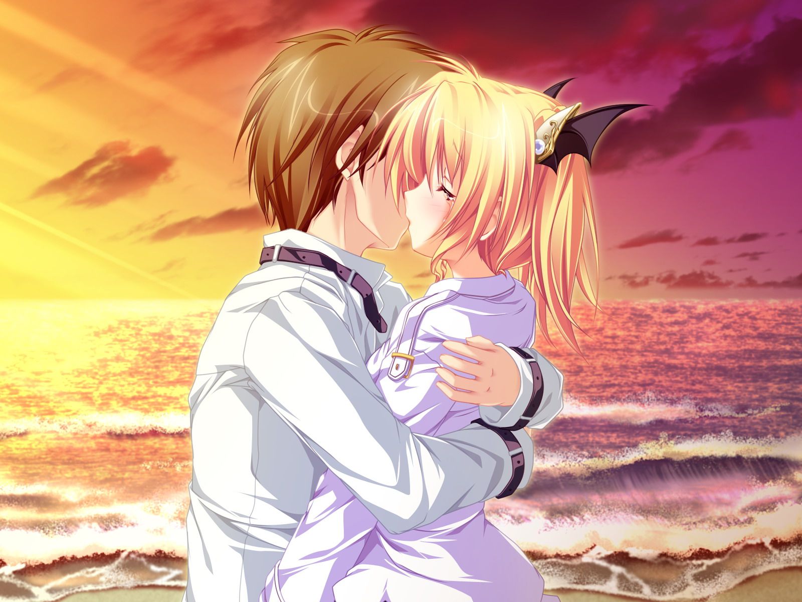 Anime Couple Hug Cry Wallpapers - Wallpaper Cave