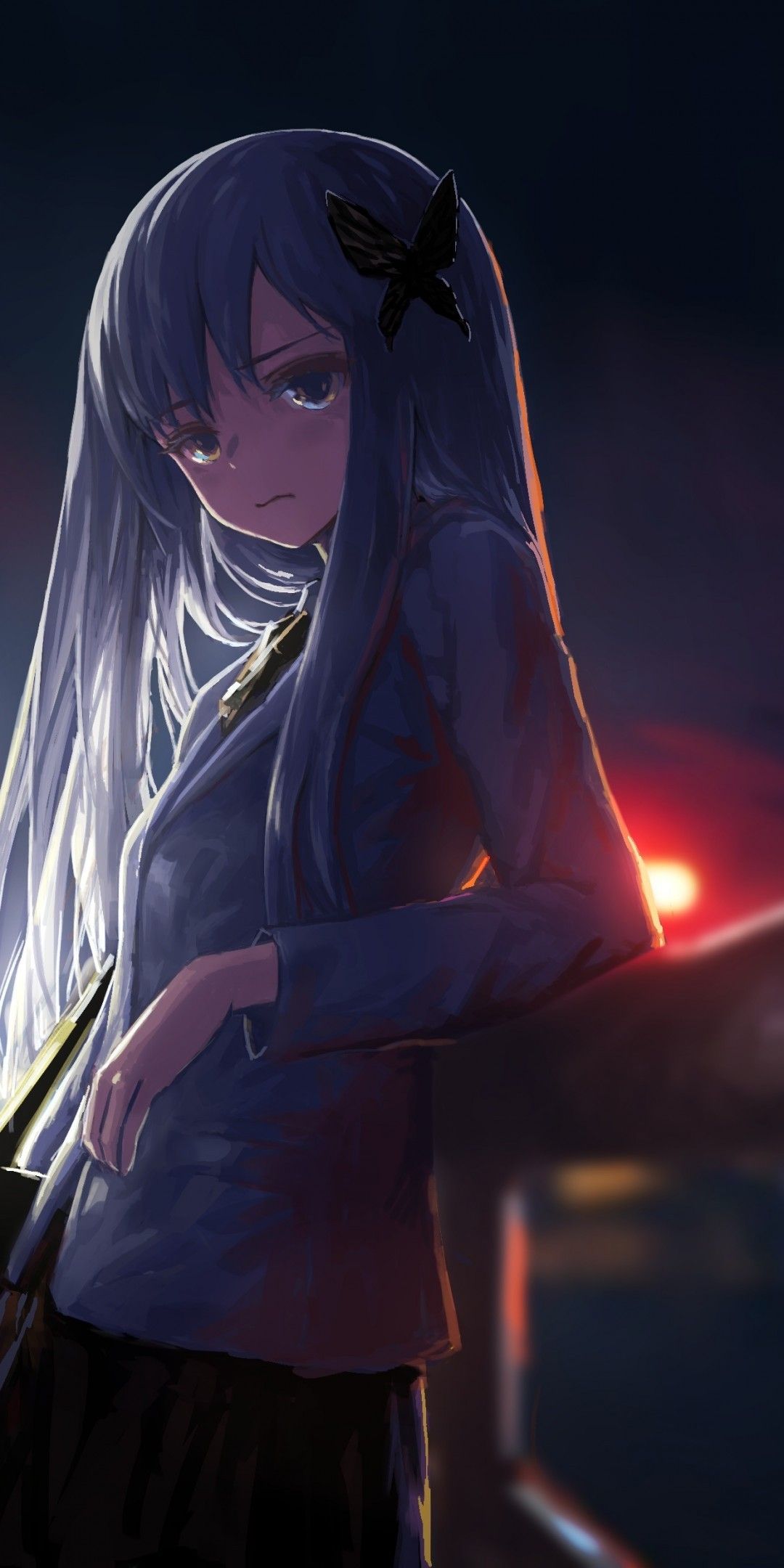 Minato Yukina, Bang Dream, Night Time, School Uniform