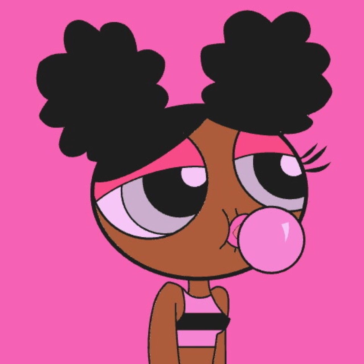 Cartoon, Pink, And Black Image Aesthetic Cartoon Characters