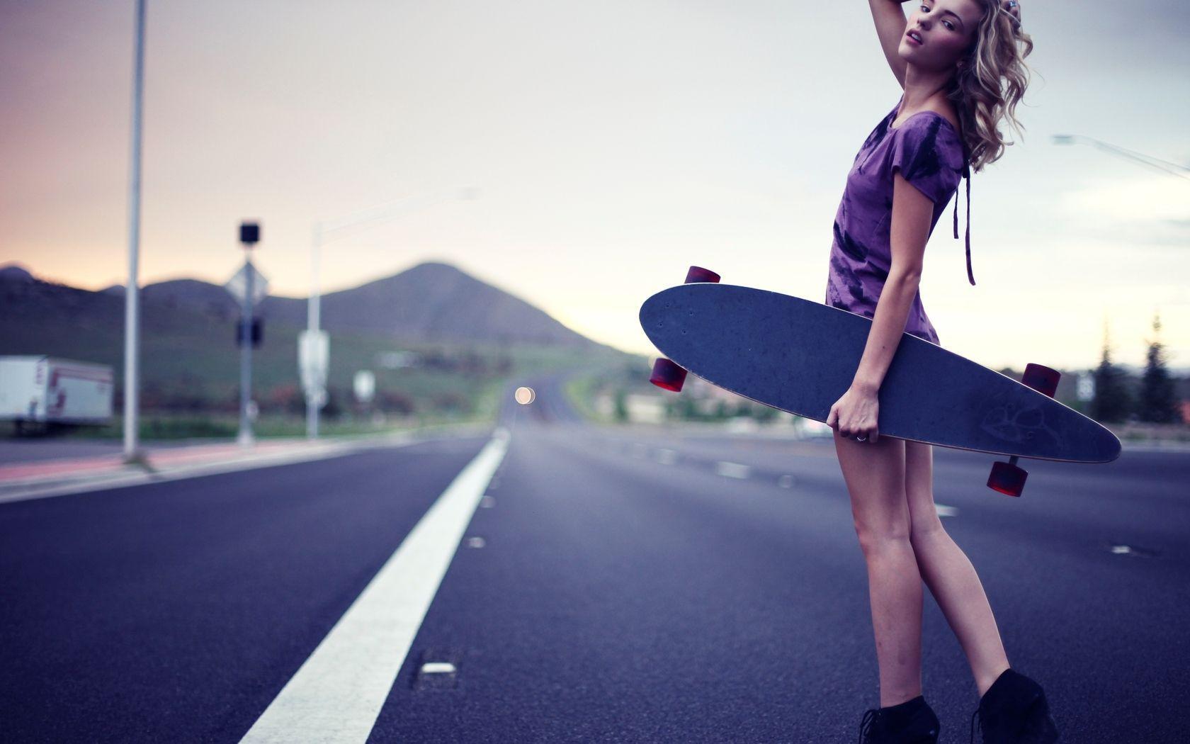 Skater Wallpaper. Skater Chick Wallpaper