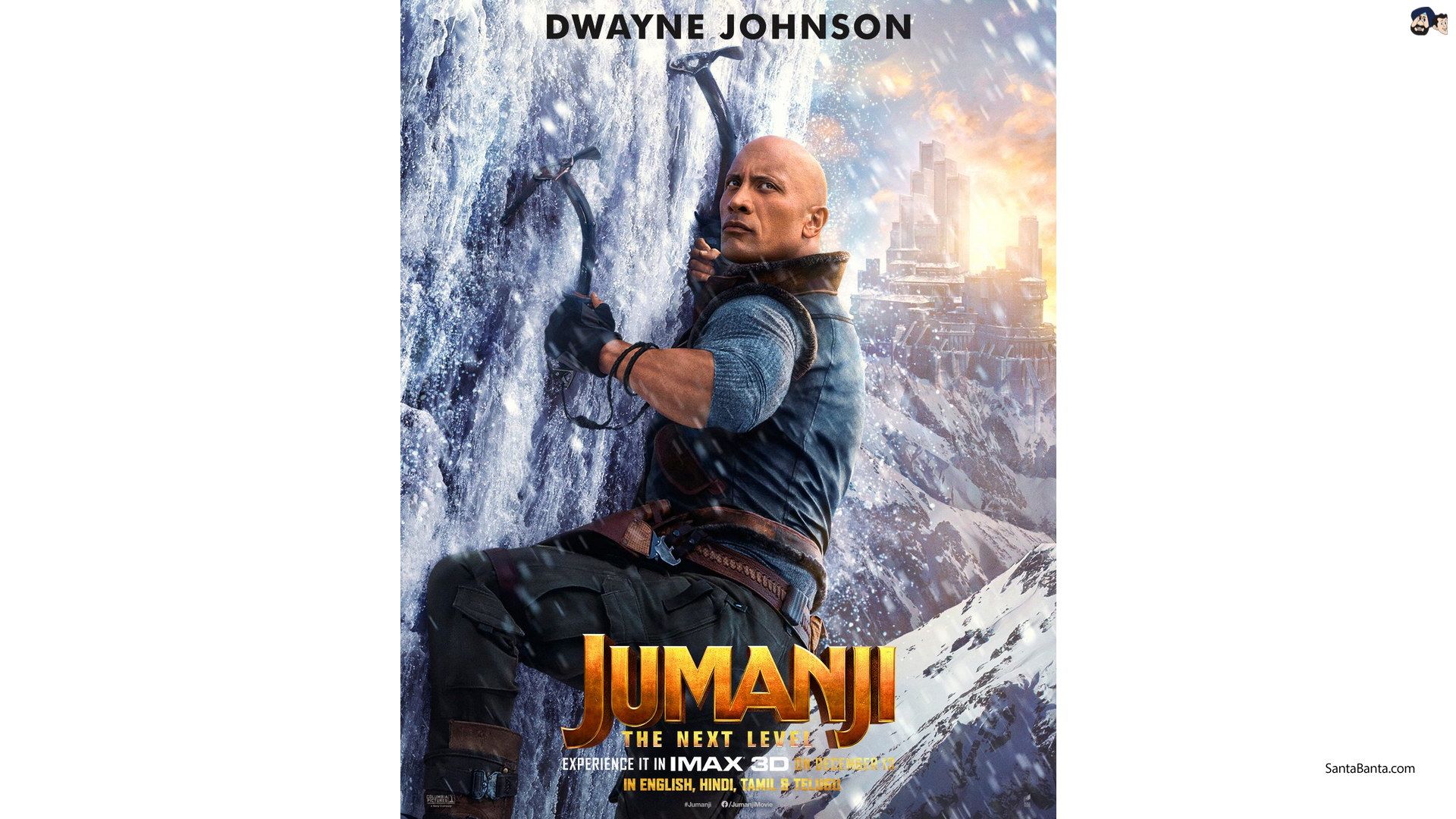 Fantasy adventure movie, Jumanji: The Next Level starring Dwayne