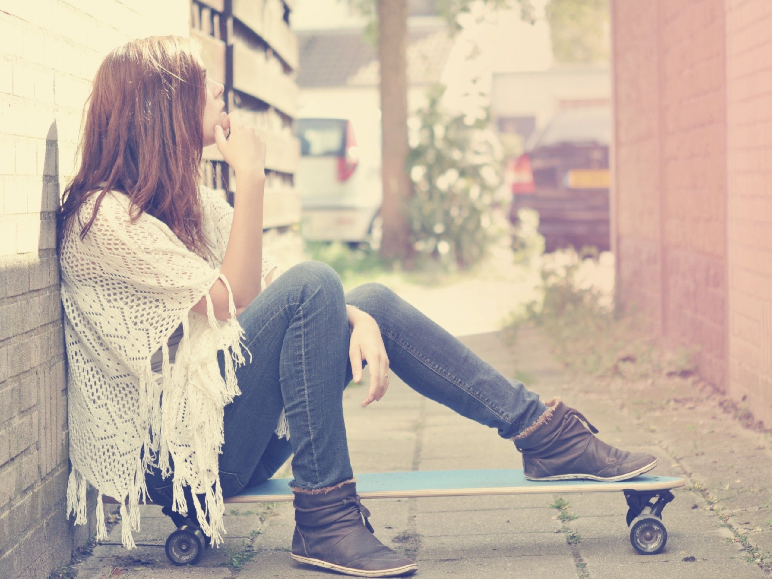 Girl Skateboard Wallpaper