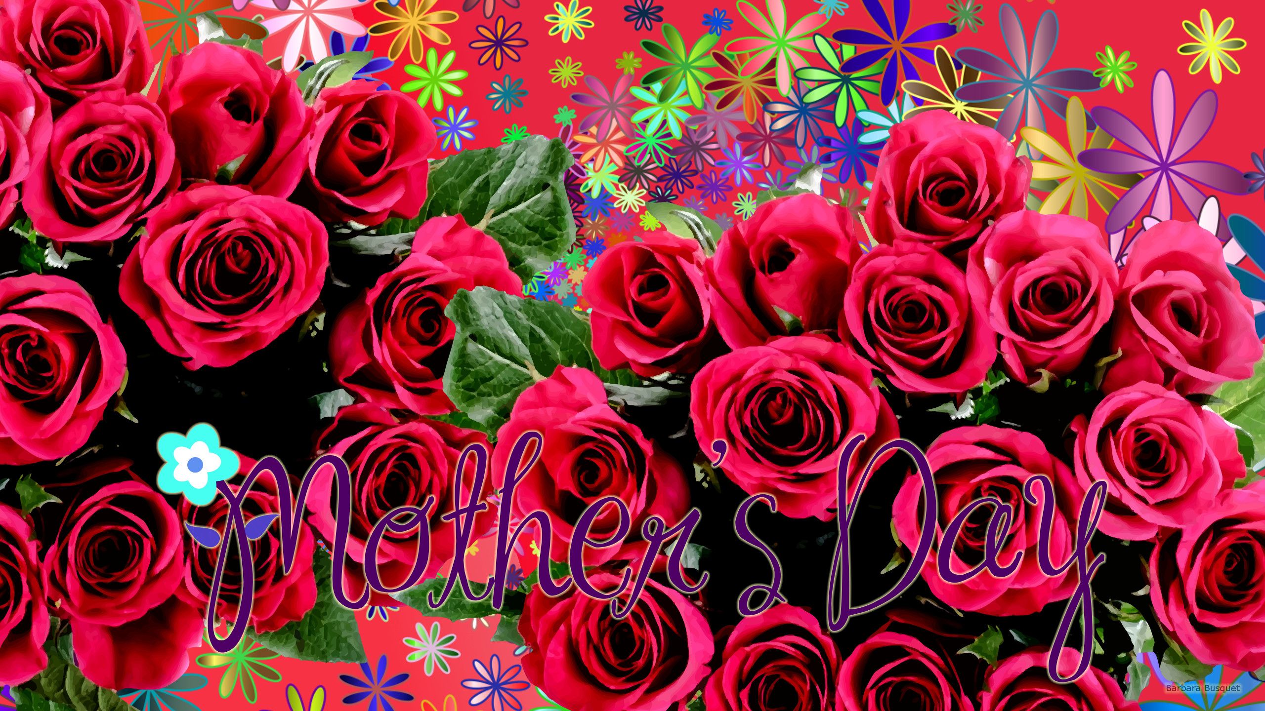 Mother's Day wallpaper with flowers's HD Wallpaper