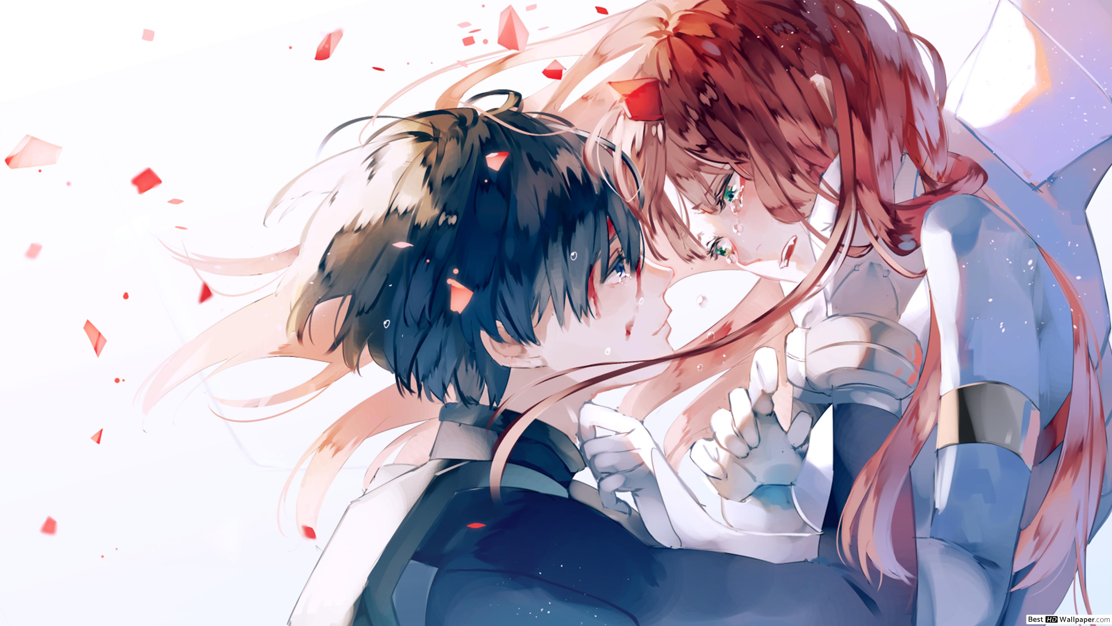 Death of Zero two and Hiro, Darling in the Franxx HD wallpaper