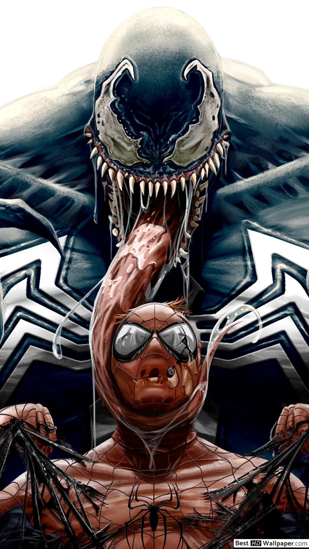 Spiderman Vs Venom Cartoon Android Wallpapers - Wallpaper Cave