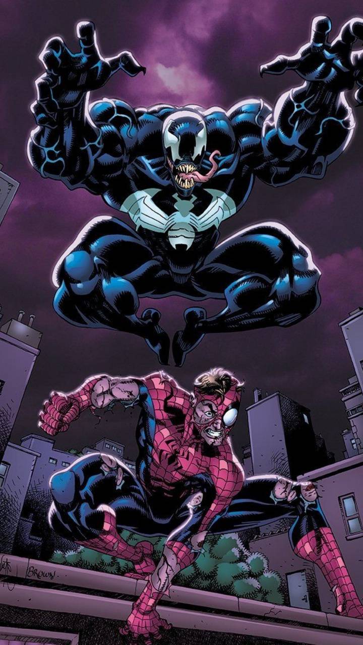 Venom VS Spiderman wallpaper