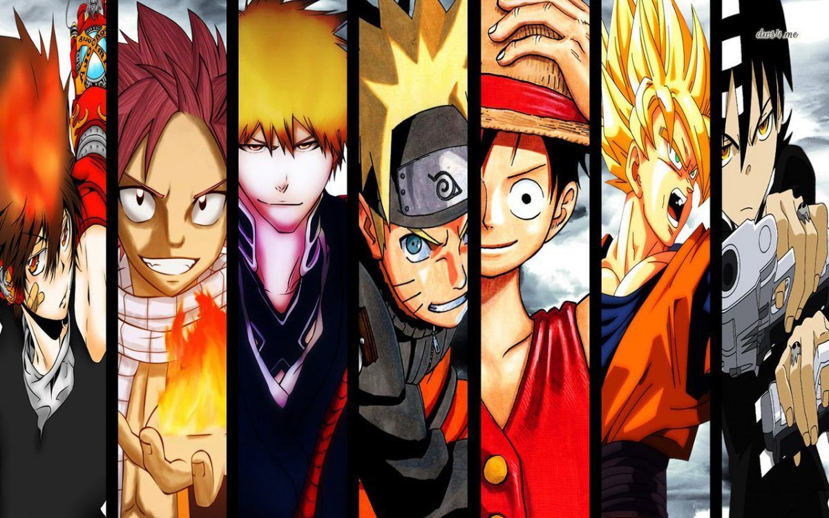 one piece fairytail bleach naruto. All anime characters, Anime, Anime wallpaper