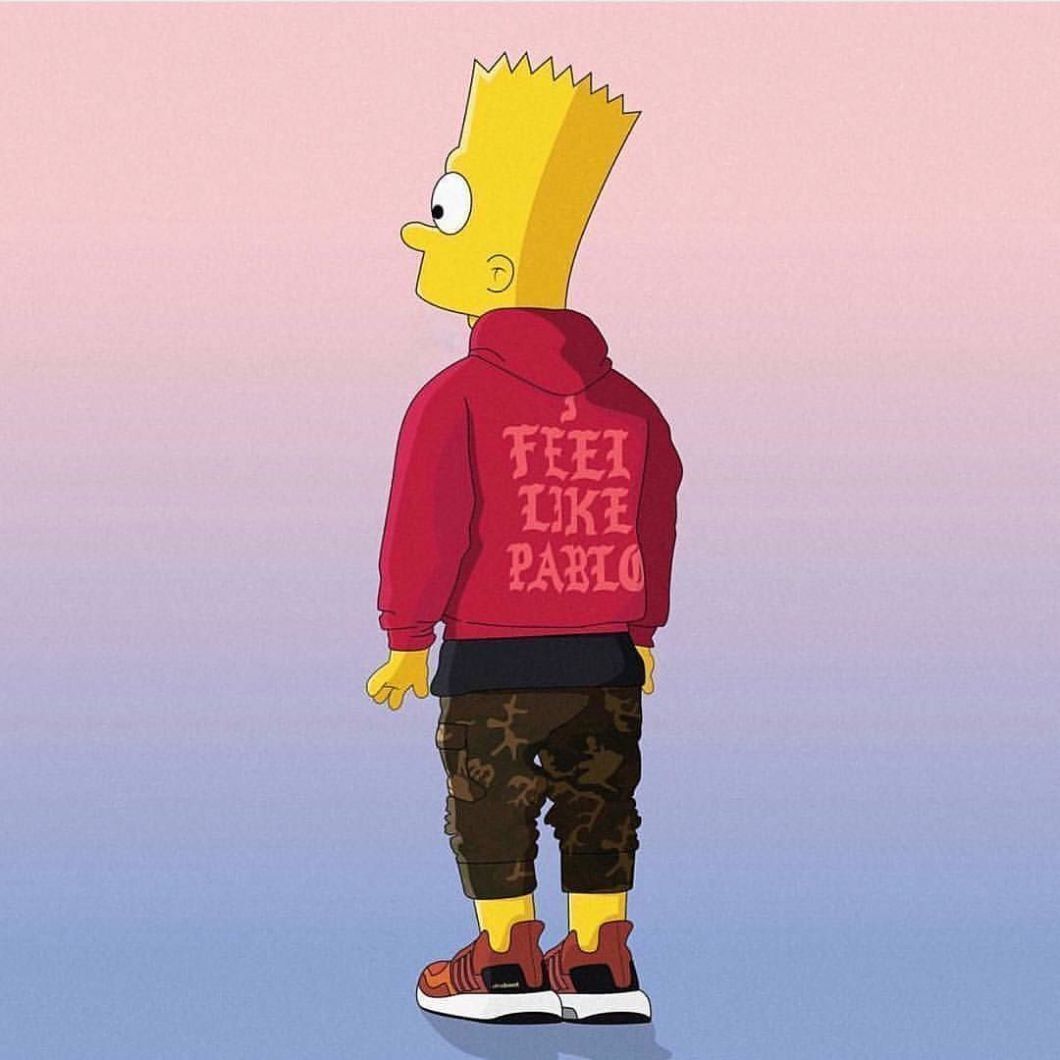 Bart Simpson Supreme Hoodie Wallpaper