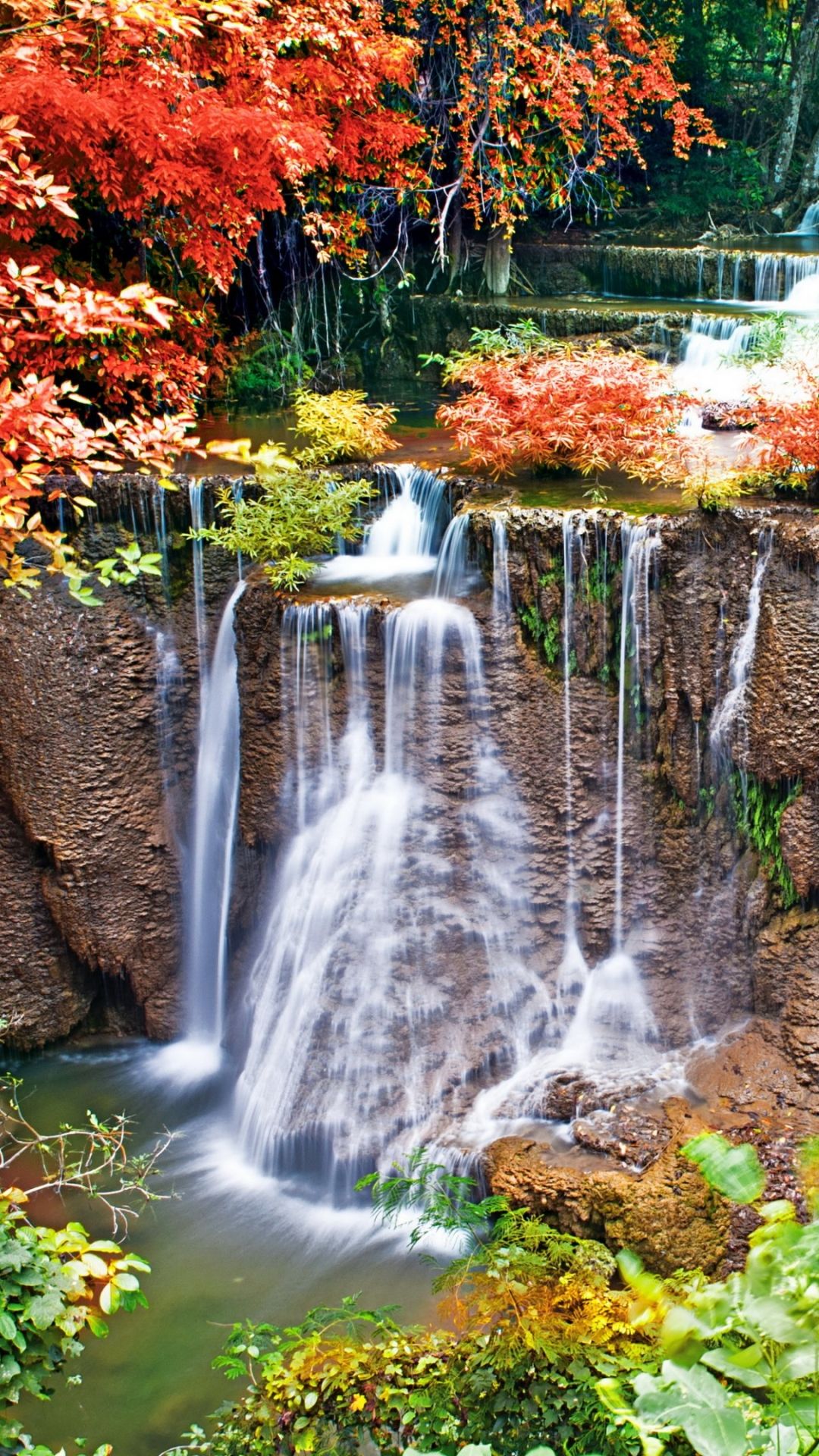 Waterfall, falls, landscape, tropical, water, HD phone wallpaper | Peakpx