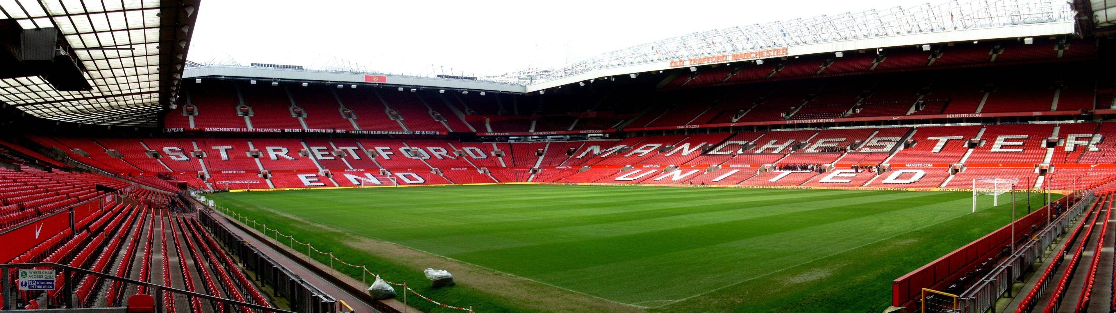 Old Trafford for dual monitors. [3840x1080] [Desktop
