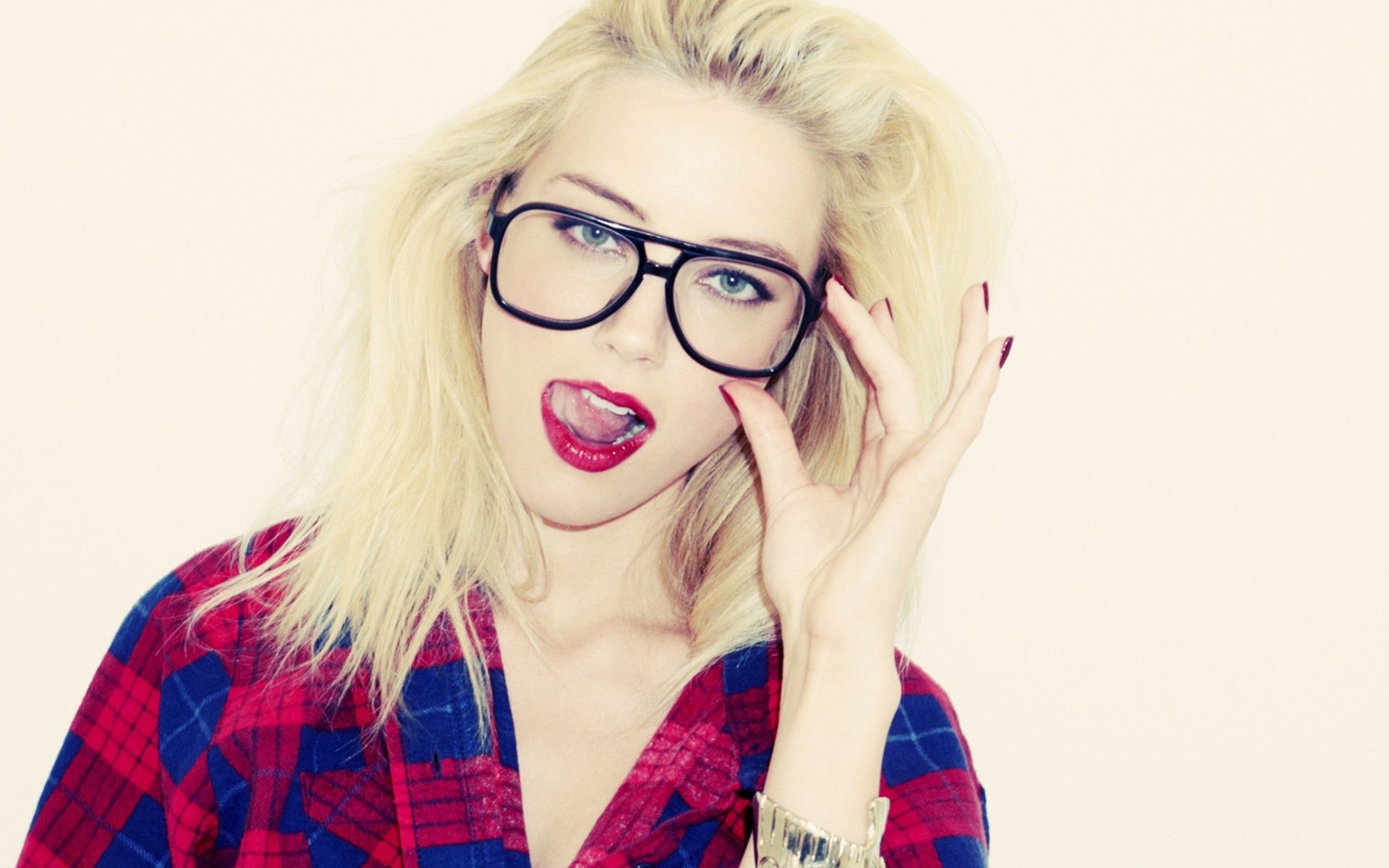 blonde, Hipster Photography, Glasses Wallpaper HD / Desktop