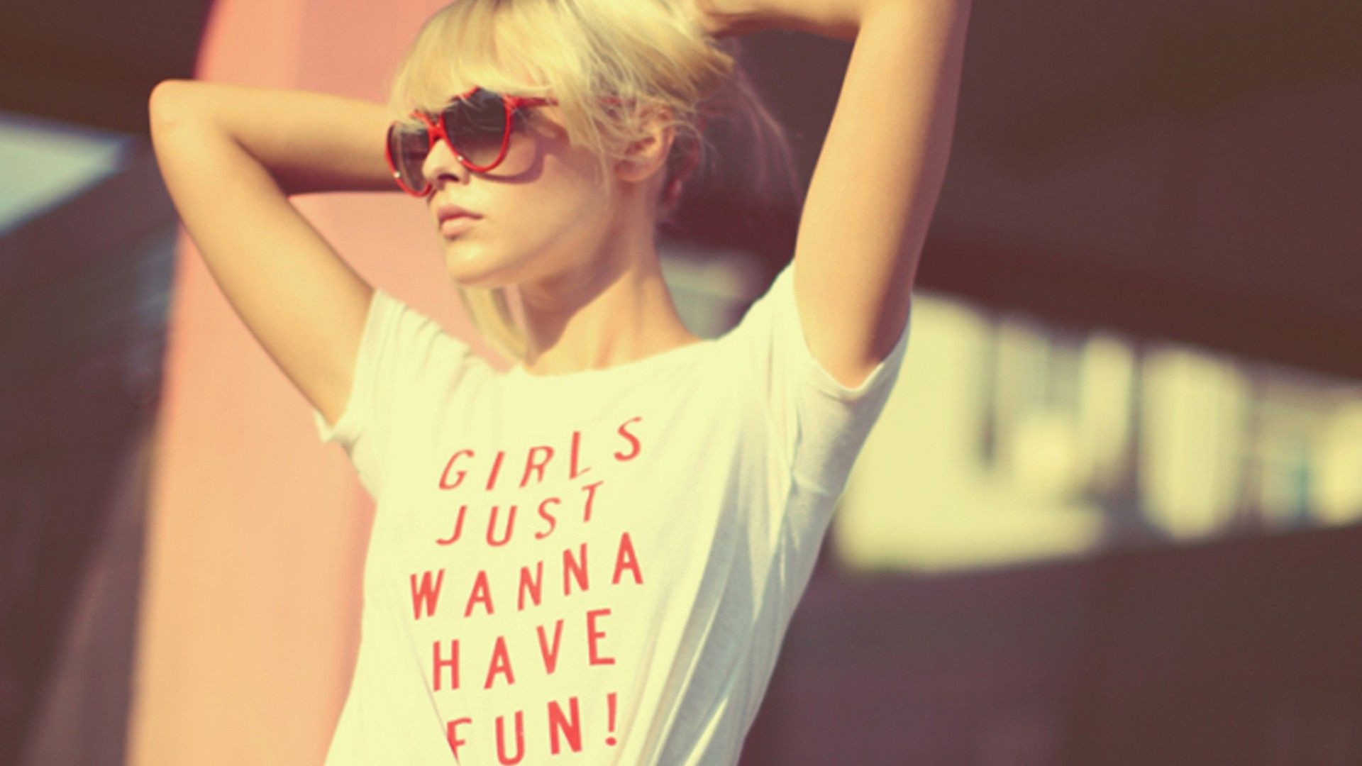 blondes, women, models, sunglasses, hipster wallpaper