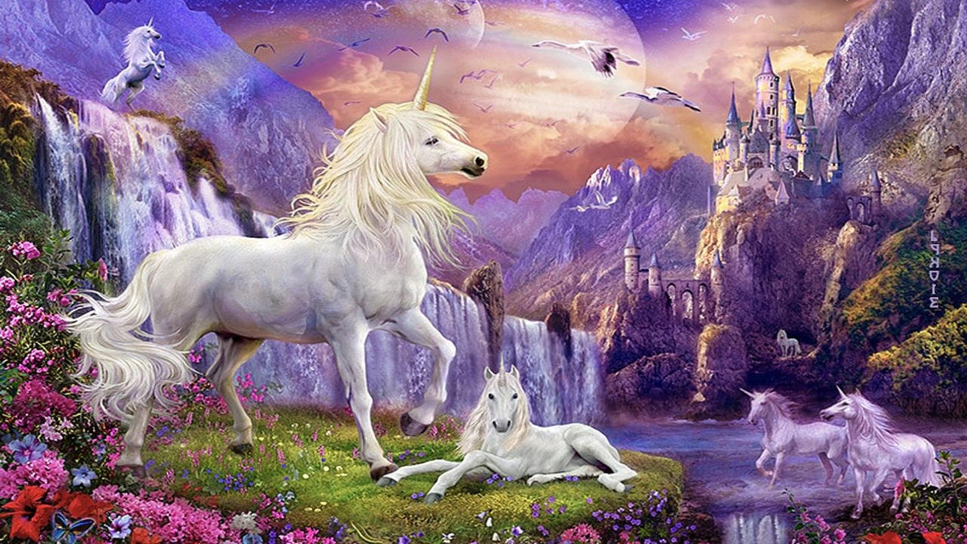 Unicorns And Castles Wallpaper & Background Download