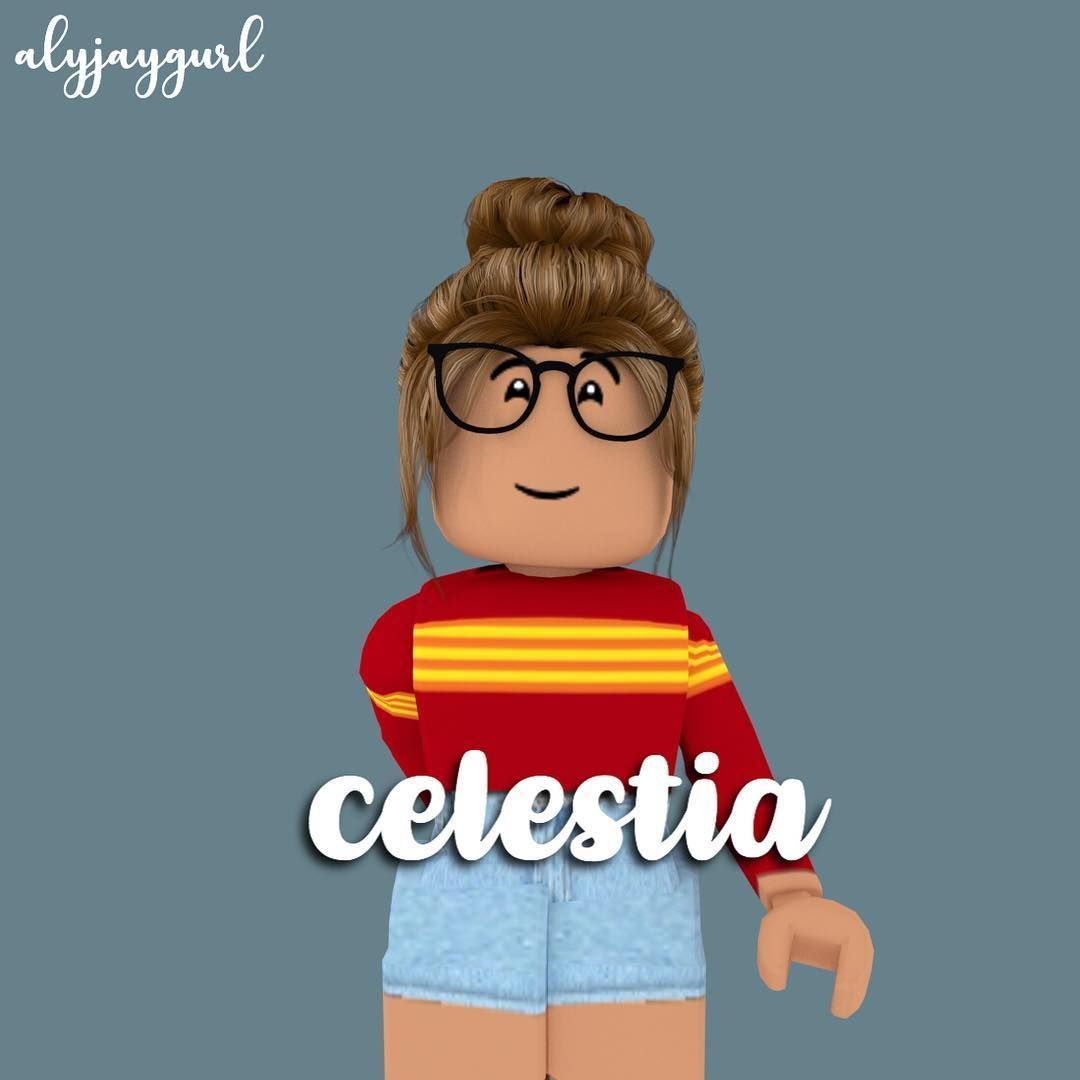 character girl brown hair asthetic roblox pictures