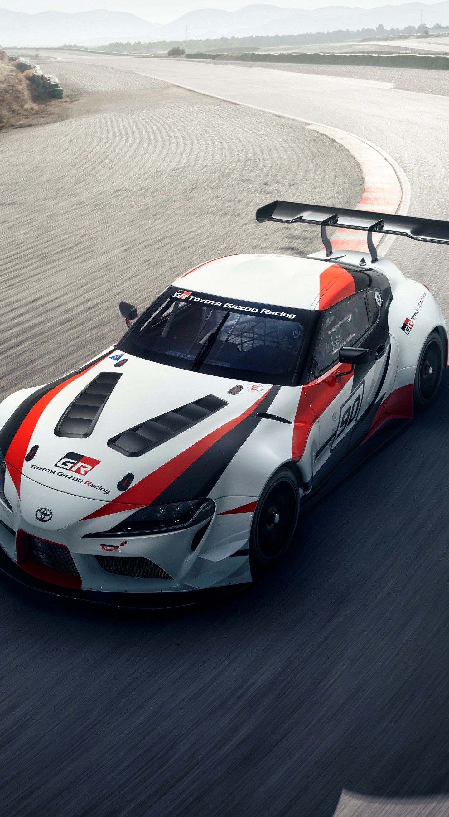 Download 1440x2880 wallpaper toyota gr supra racing concept