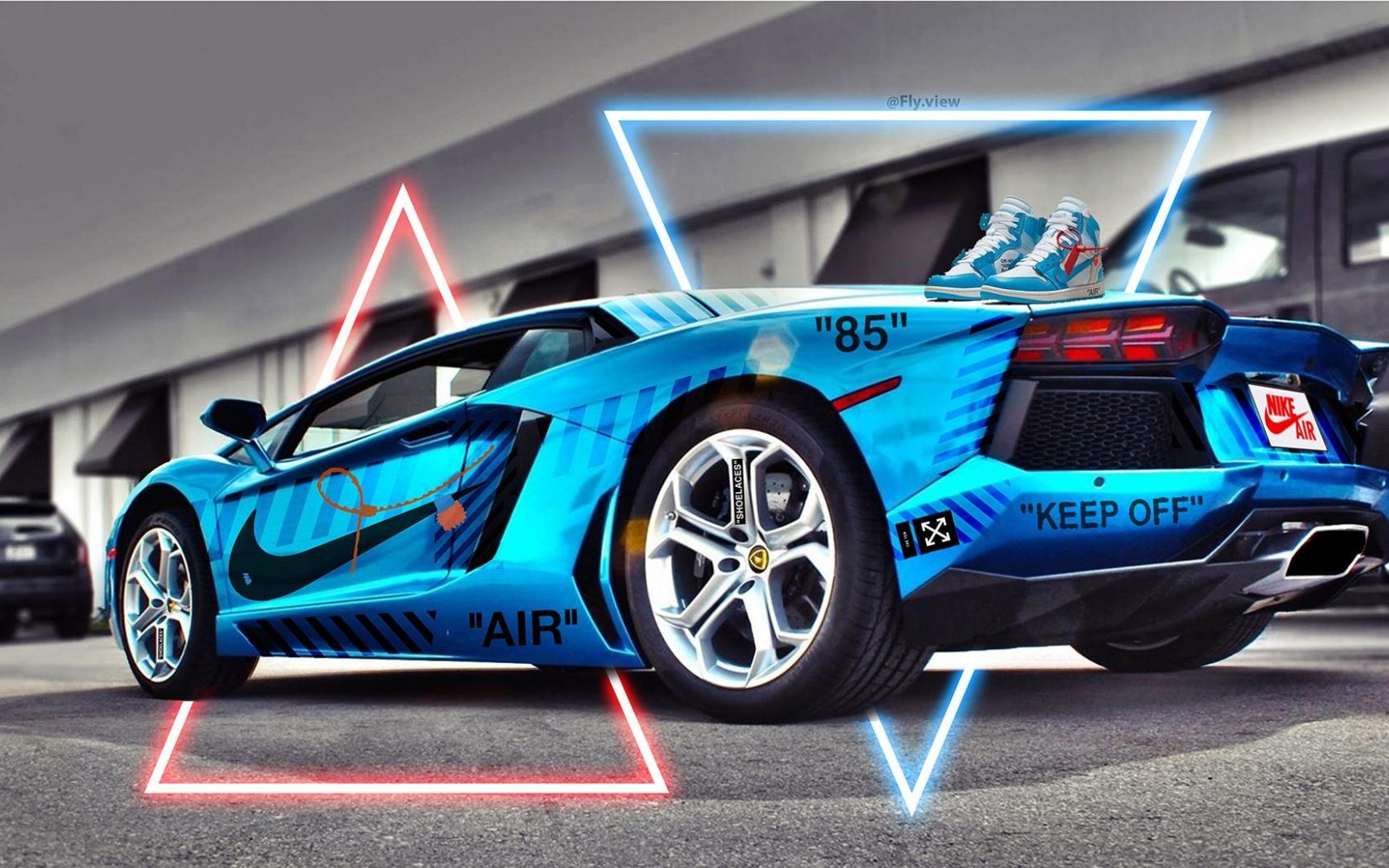 Free download Lamborghini Nike x Off White III 19201080
