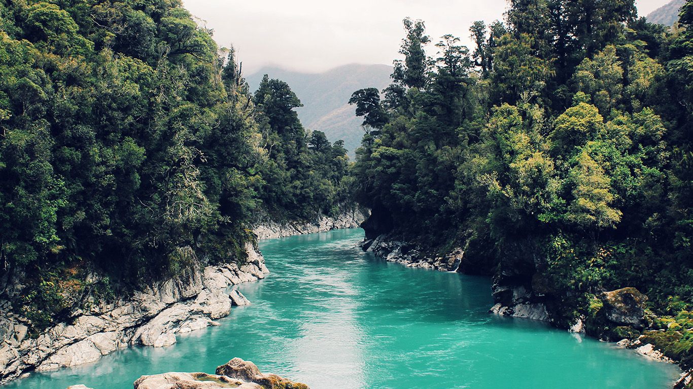 Wood River Mountain Summer Nature Wallpaper