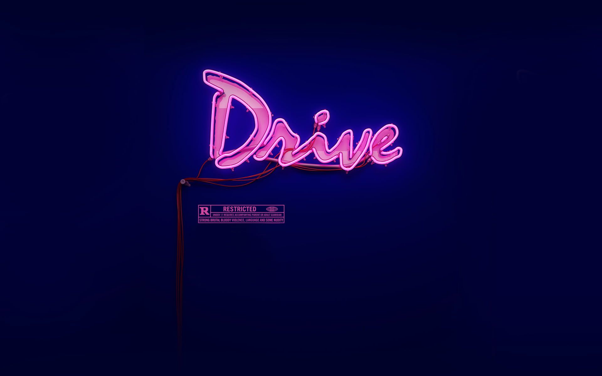 Pink Drive neon light signage, Drive, neon HD wallpapers