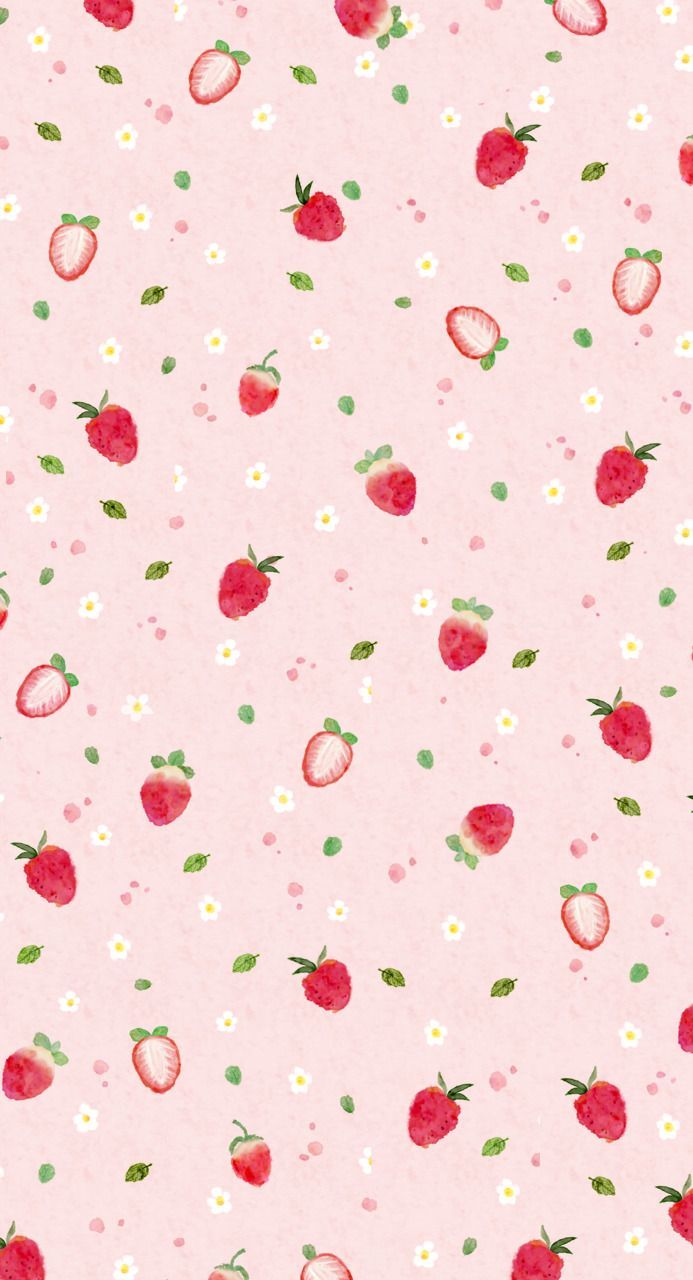 Kawaii Strawberry Wallpapers Wallpaper Cave