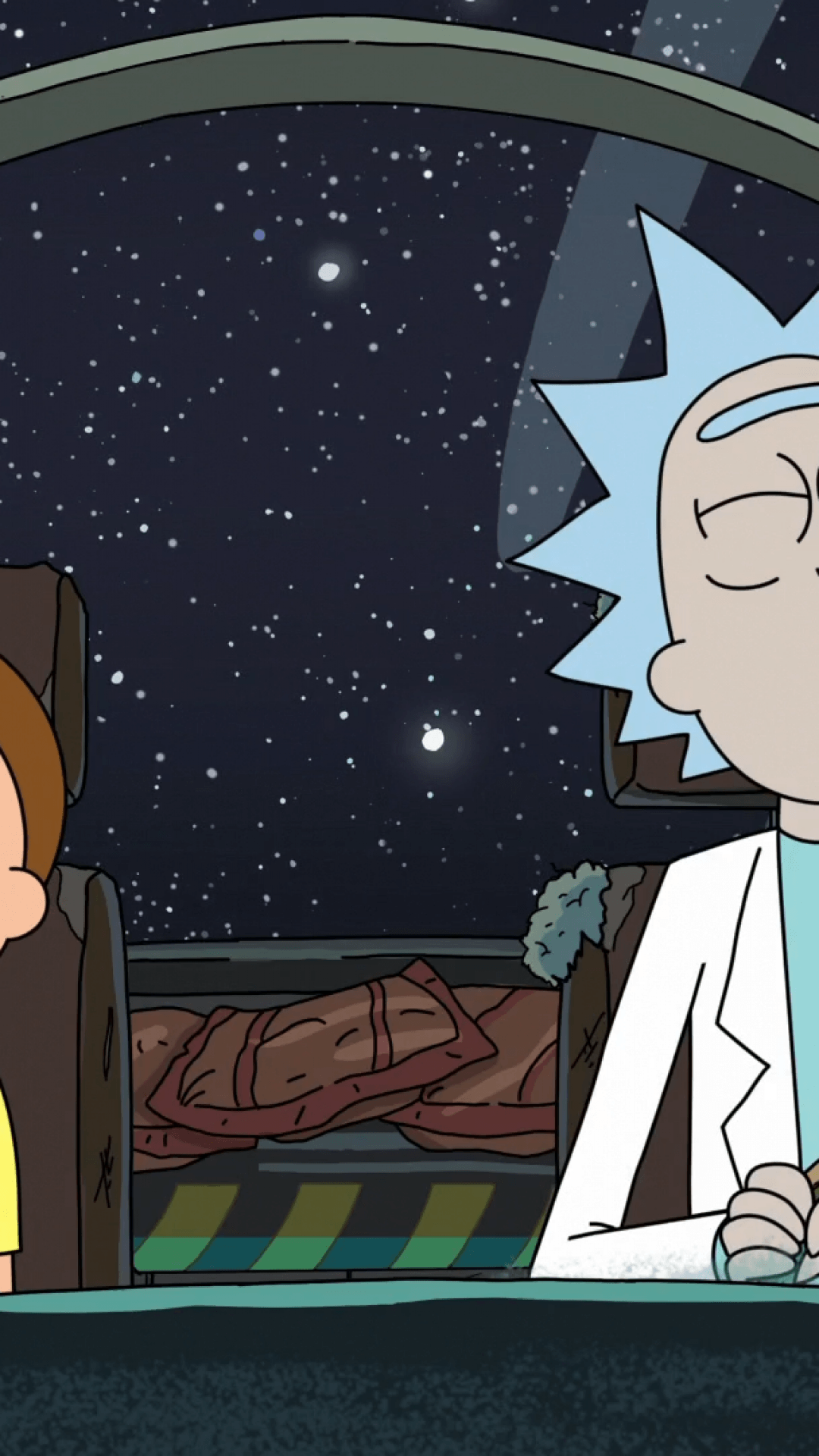 iPhone Minimalist iPhone Rick And Morty Wallpaper