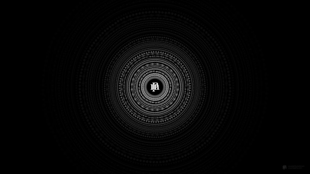 Minimalistic dark circles wallpaperx1440